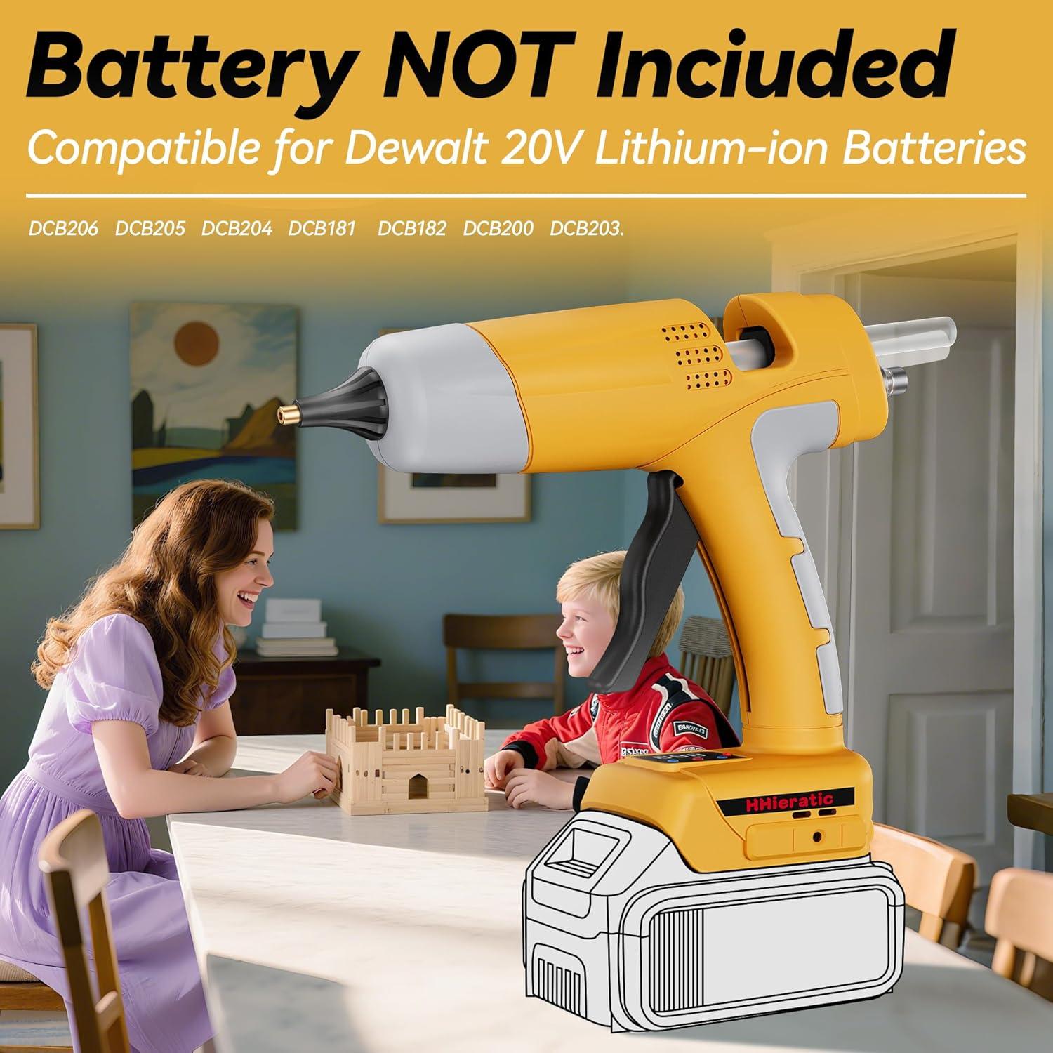 Pistola de Pegamento Caliente Inalámbrica HHieratic 20V