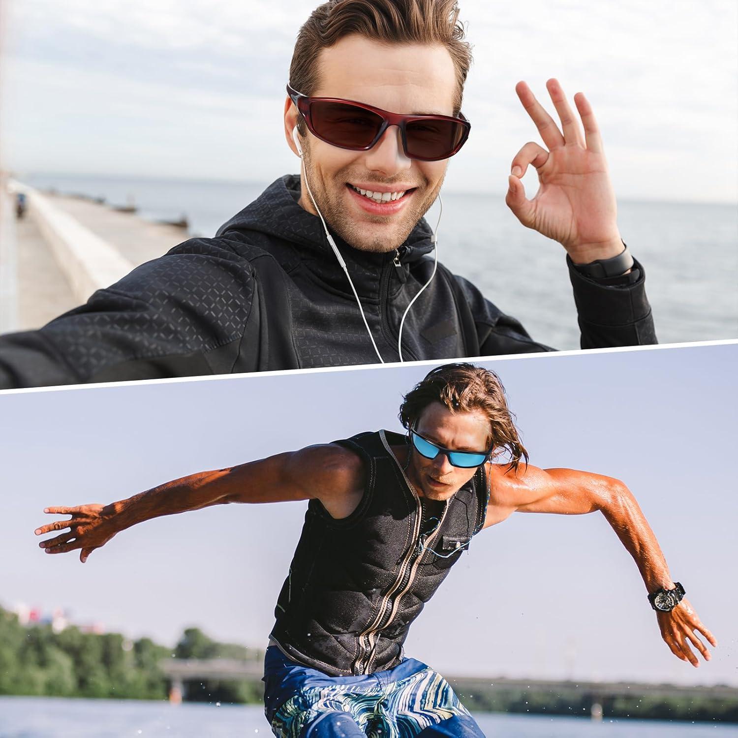 TOODOO 4 Pares Gafas de Sol Polarizadas UV para Hombres