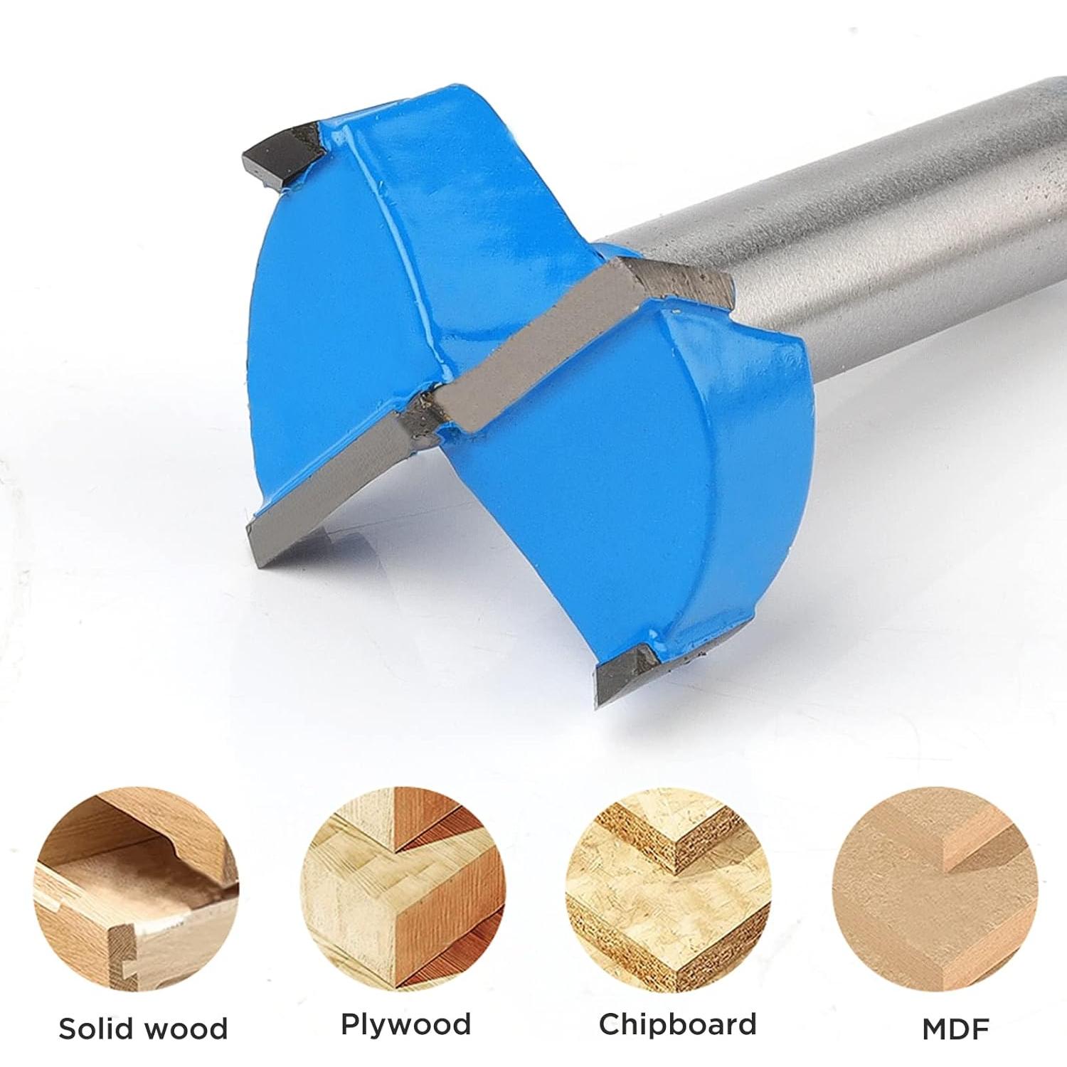 Juego de Brocas Forstner Kowood 8 Piezas Carburo 6.35-34.9mm