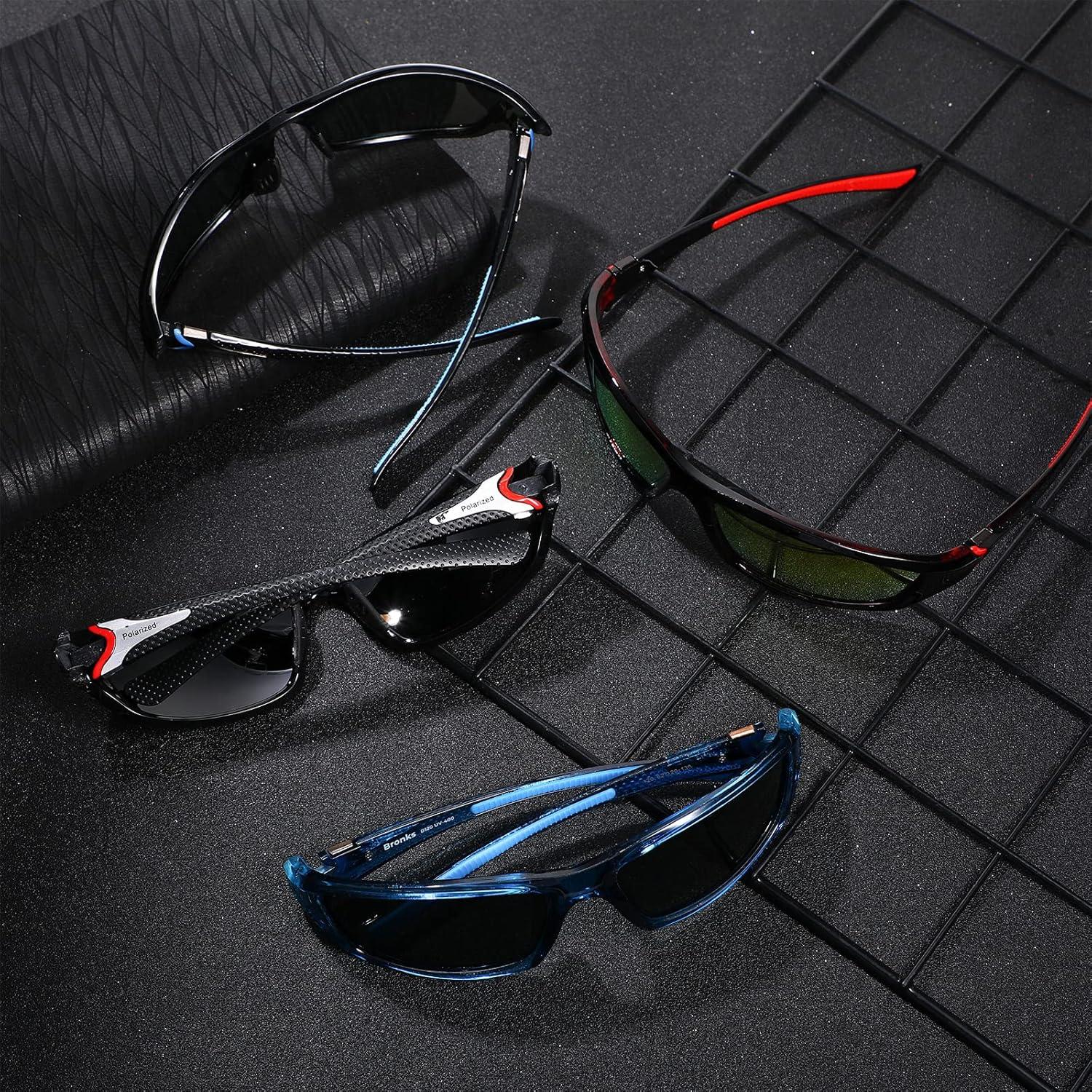 TOODOO 4 Pares de Gafas de Sol Polarizadas UV para Hombres