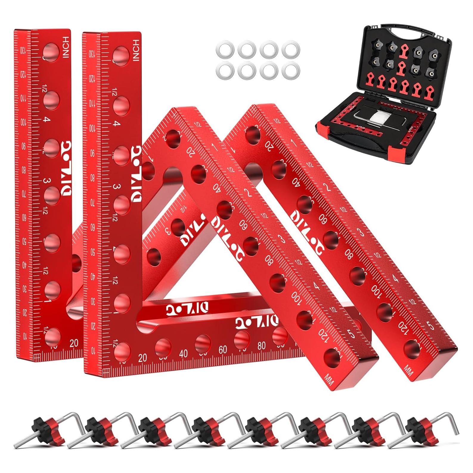 Abrazadera de Esquina 90 Grados Diylog - Paquete de 4, Aluminio