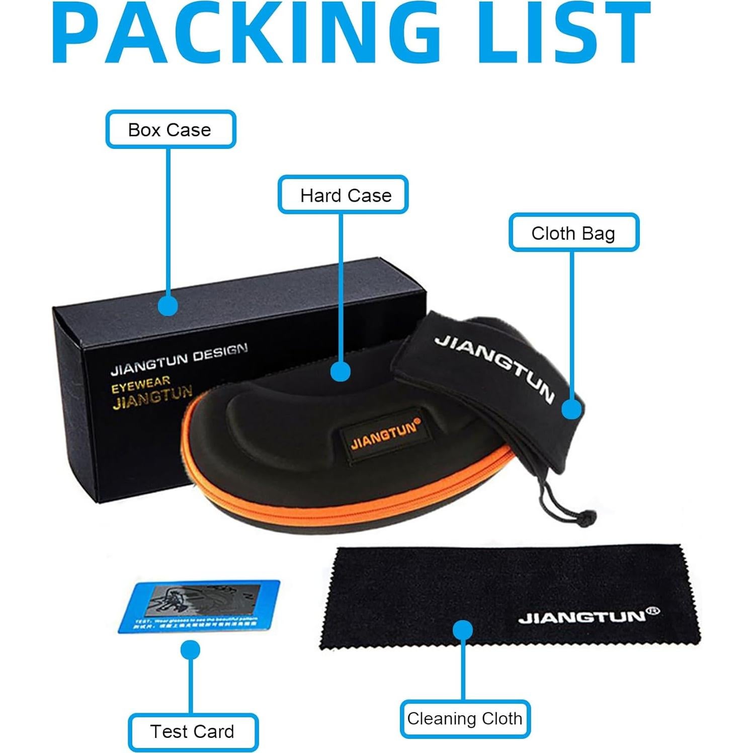 Gafas de sol JIANGTUN Fit Over UV400 Polarizadas Marco Negro