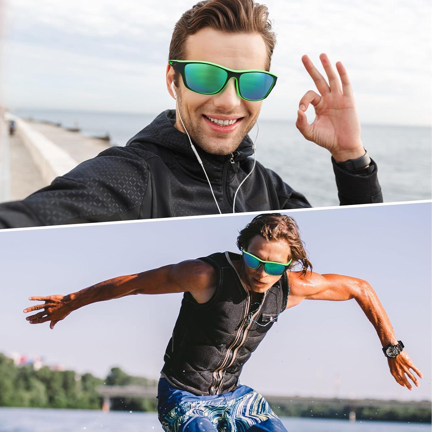 TOODOO 4 Pares Gafas de Sol Polarizadas UV para Hombres