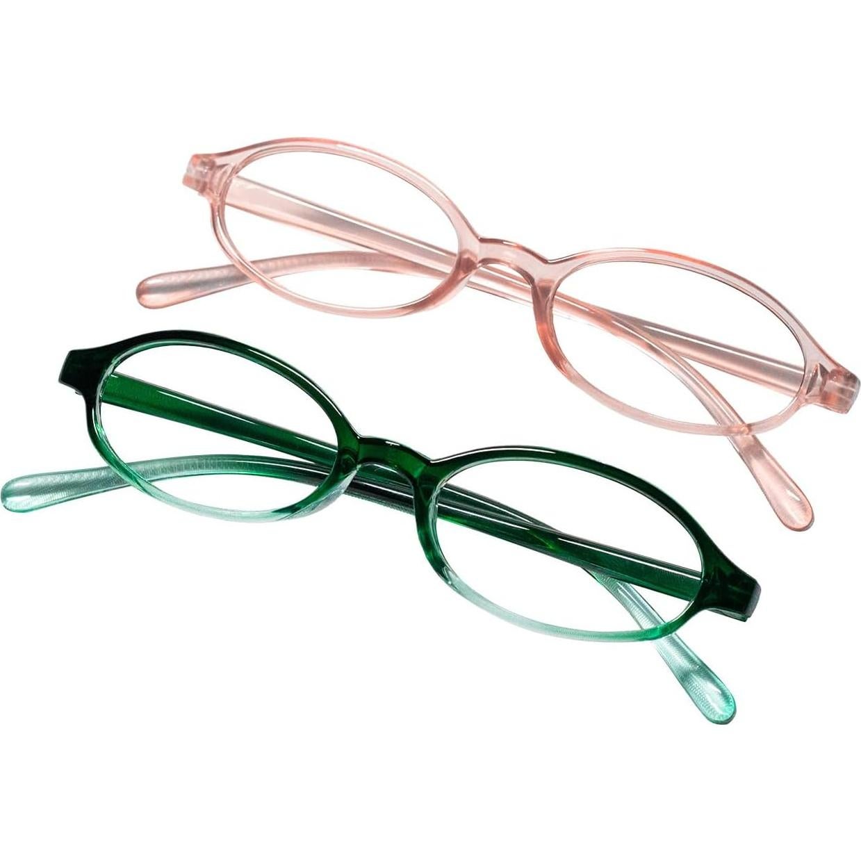 Gafas Retro Ovaladas Anti Luz Azul Verde Degradado Unisex