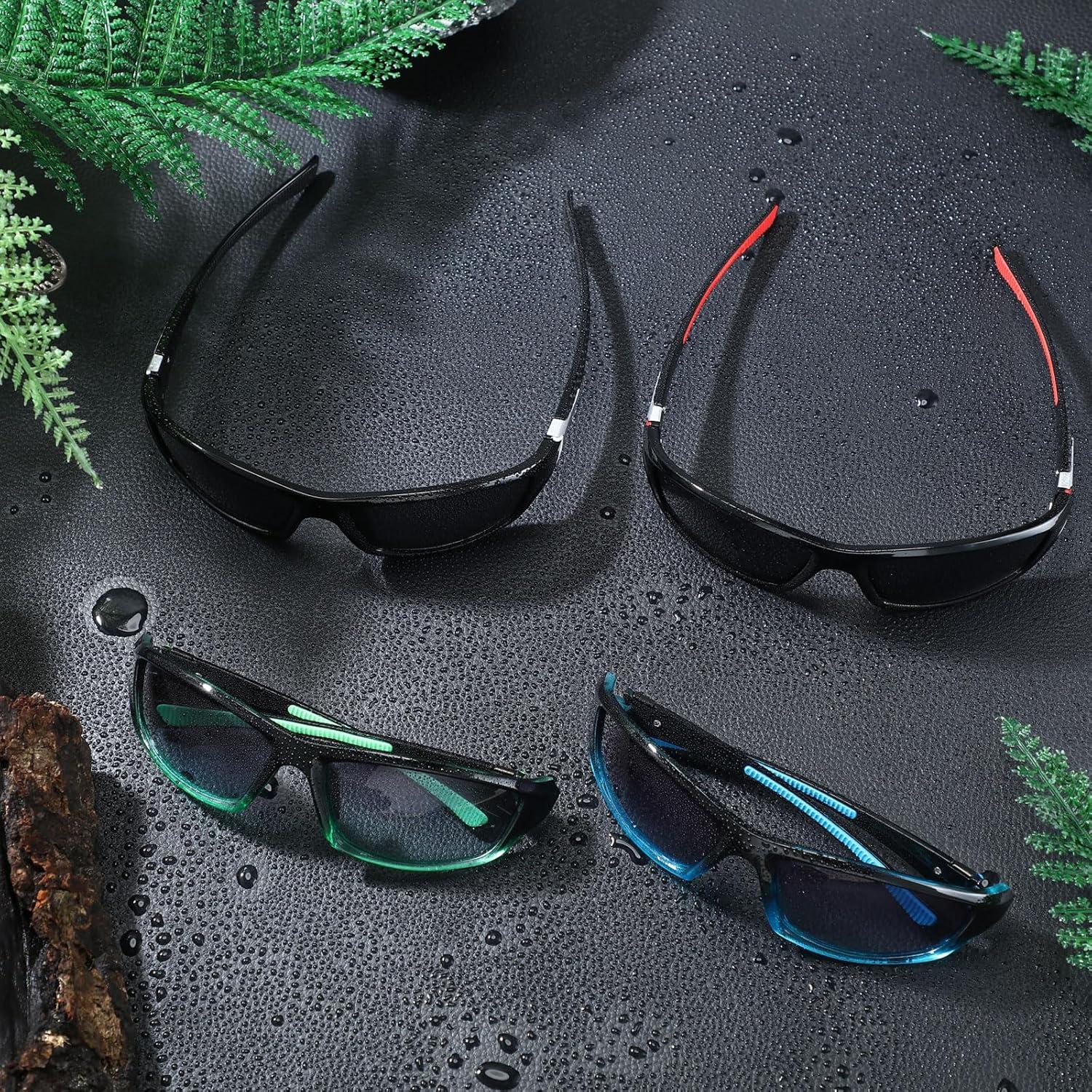 TOODOO 4 Pares Gafas de Sol Polarizadas UV para Hombres