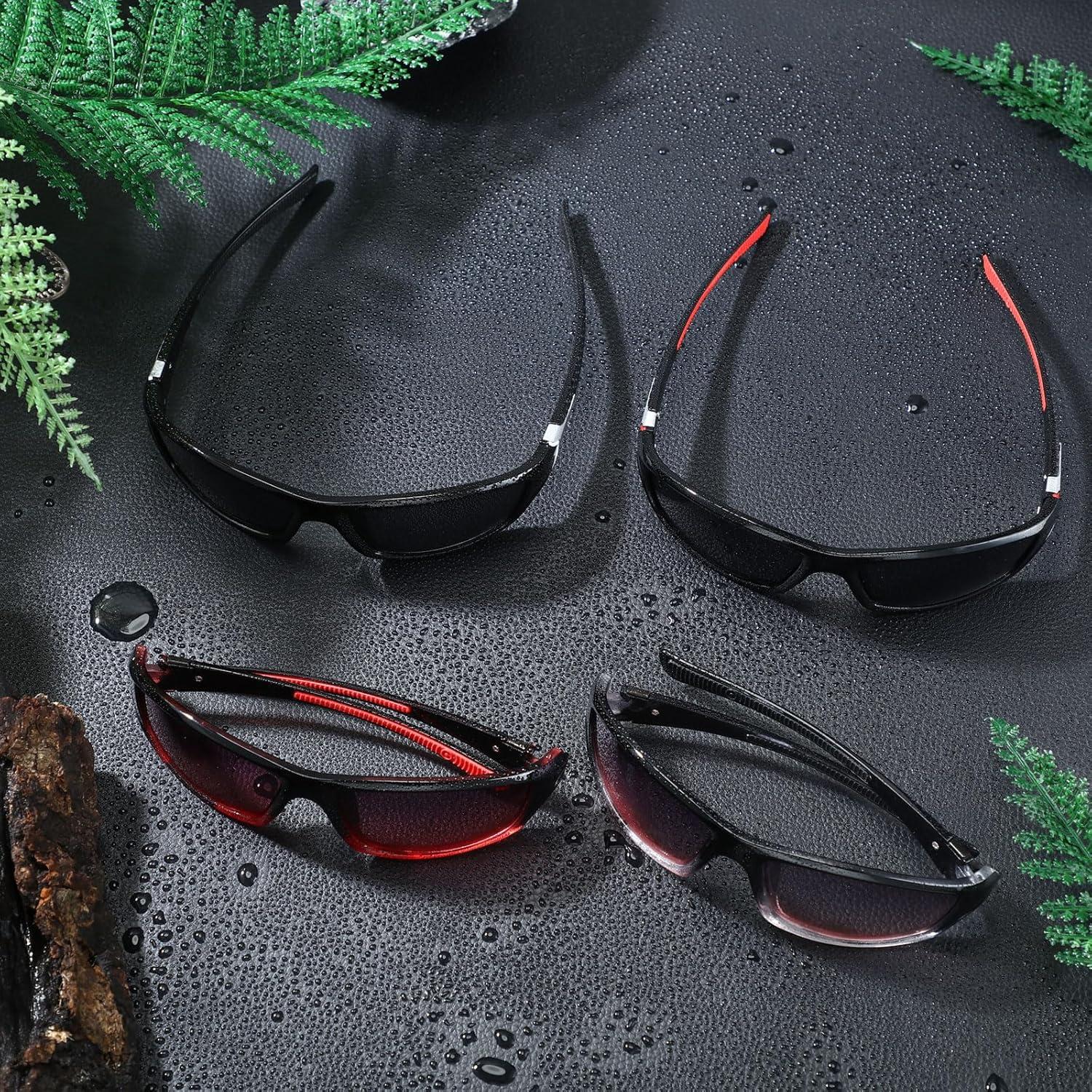 TOODOO 4 Pares Gafas de Sol Polarizadas UV para Hombres