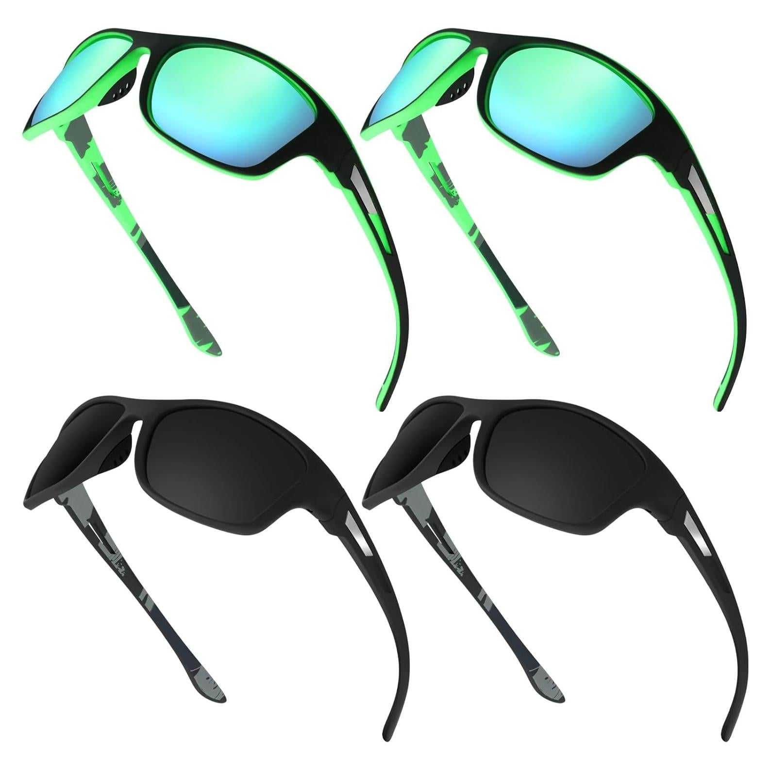 TOODOO 4 Pares Gafas de Sol Polarizadas UV para Hombres