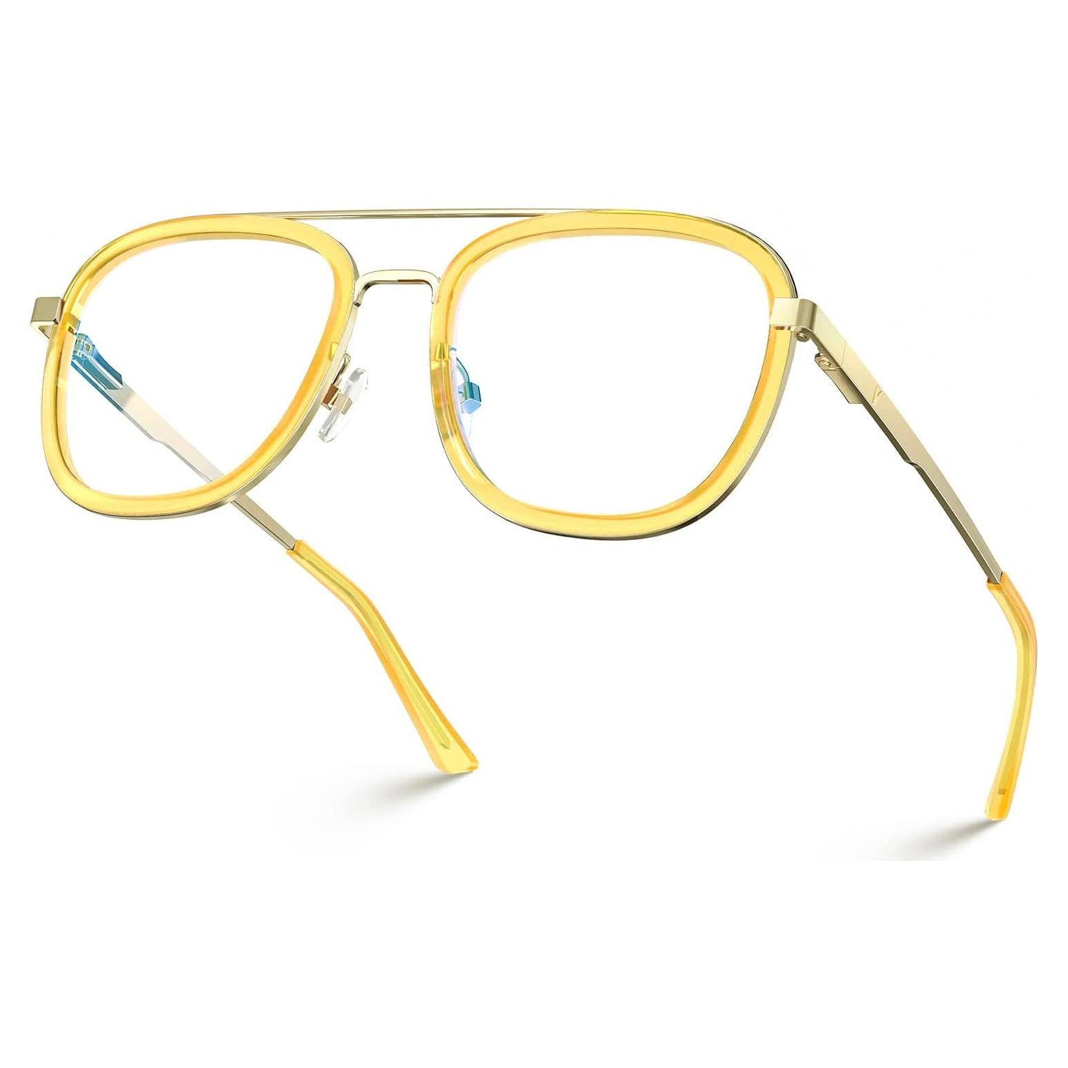 Gafas de bloqueo luz azul VISOONE marco metal acetato