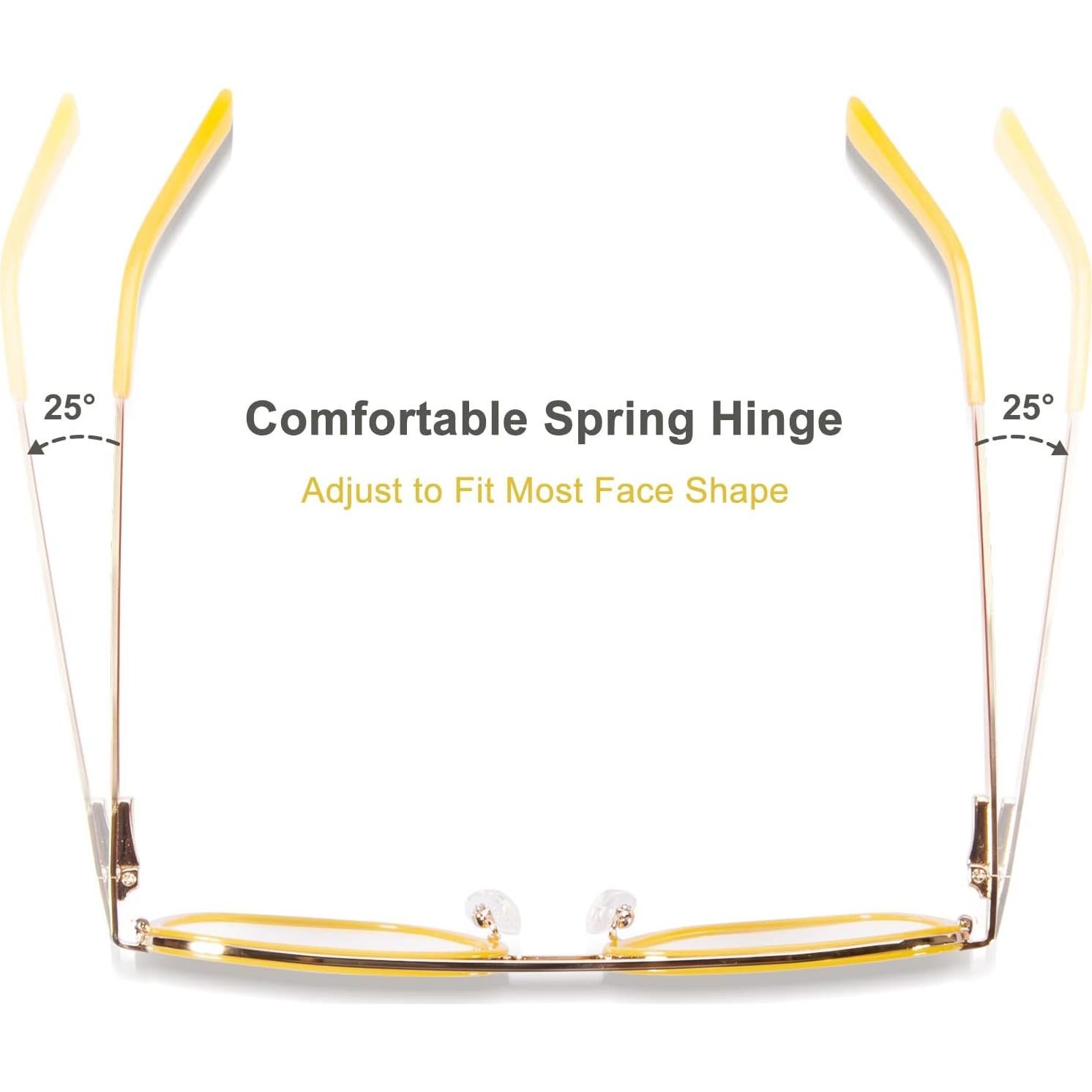 Gafas de bloqueo luz azul VISOONE marco metal acetato