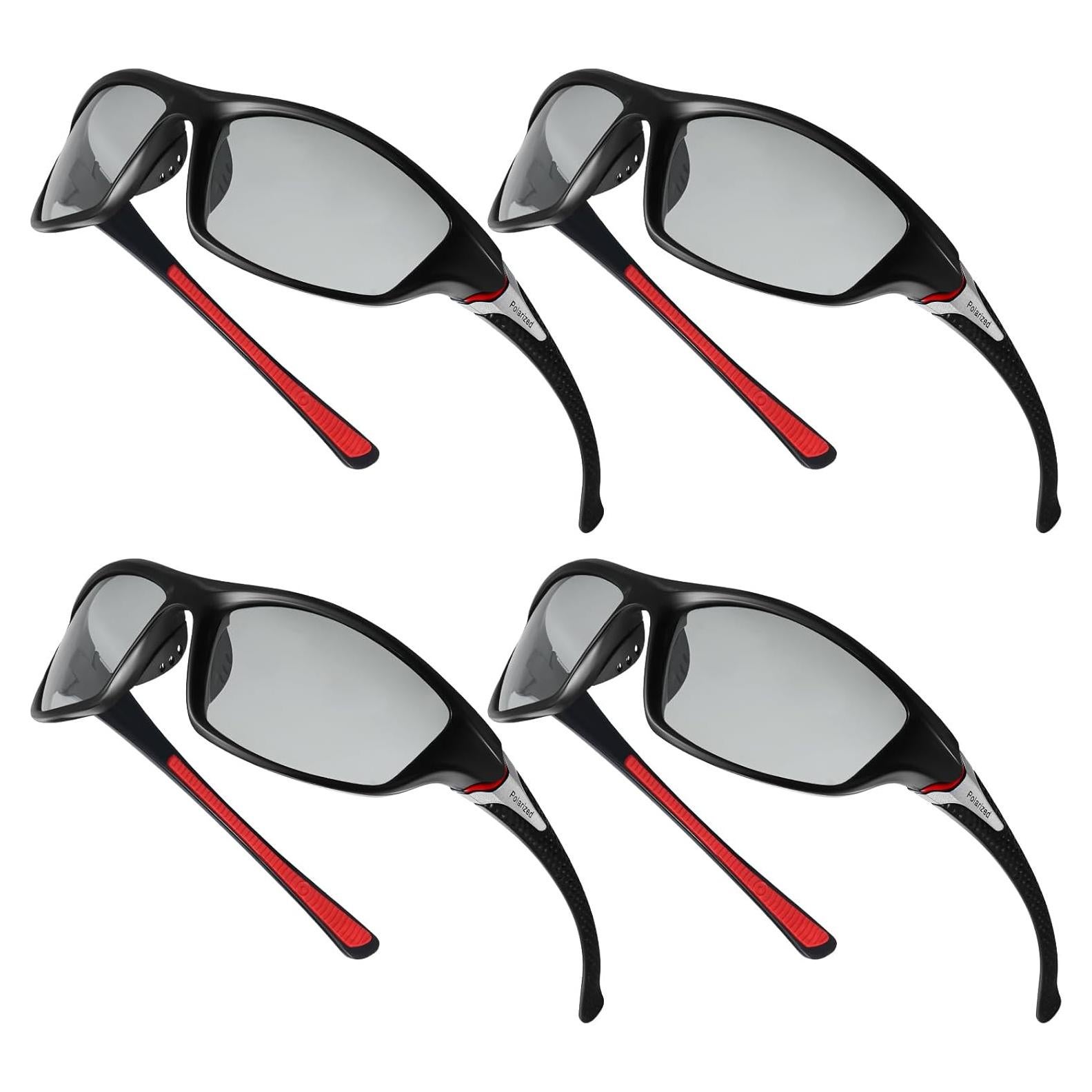 TOODOO 4 Pares Gafas de Sol Polarizadas UV para Hombres