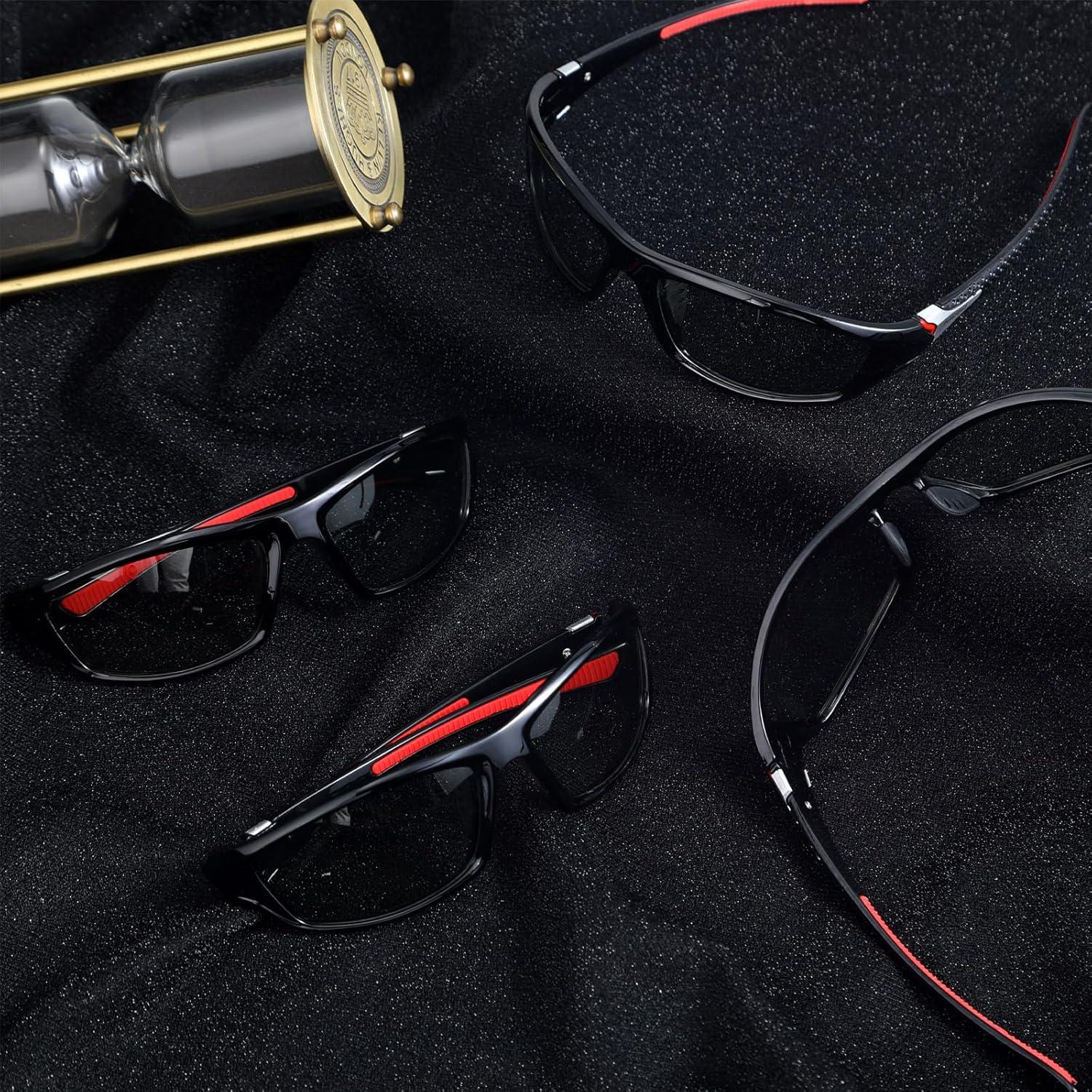 TOODOO 4 Pares Gafas de Sol Polarizadas UV para Hombres