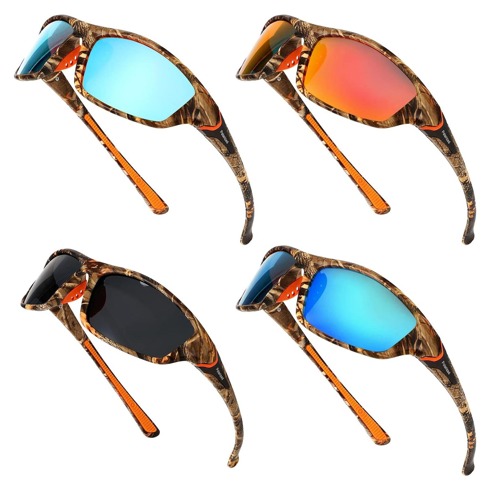 TOODOO 4 Pares Gafas de Sol Polarizadas UV para Hombres