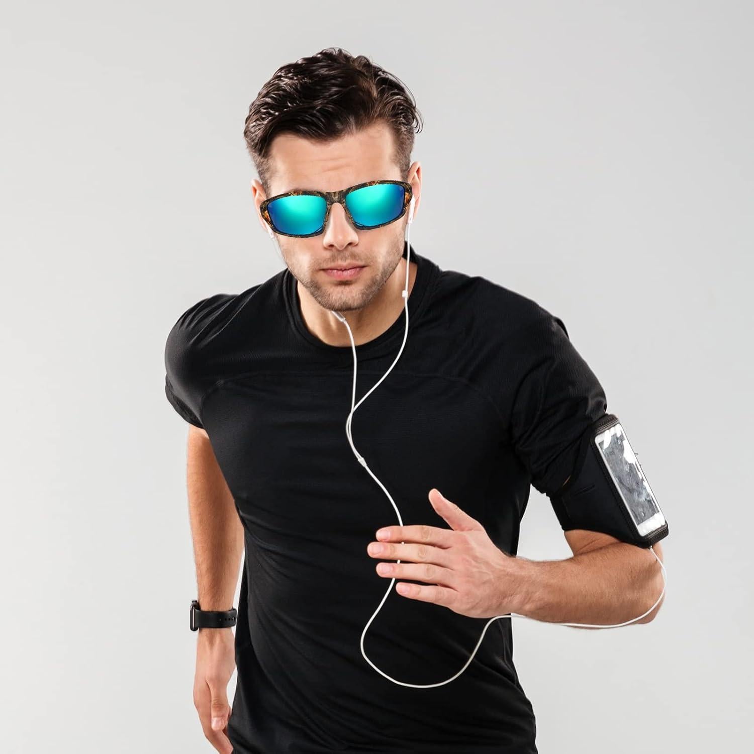 TOODOO 4 Pares Gafas de Sol Polarizadas UV para Hombres