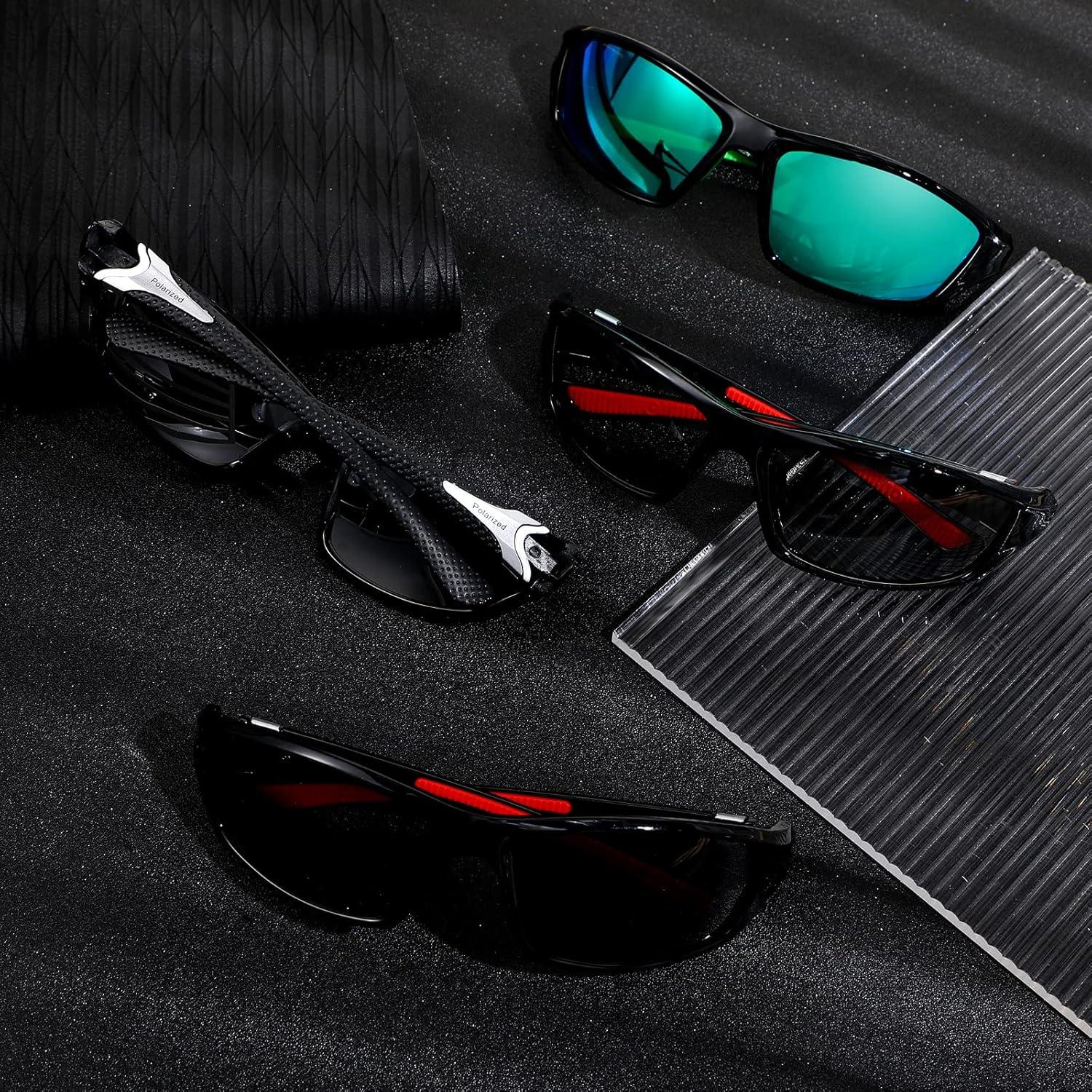 TOODOO 4 Pares Gafas de Sol Polarizadas UV para Hombres