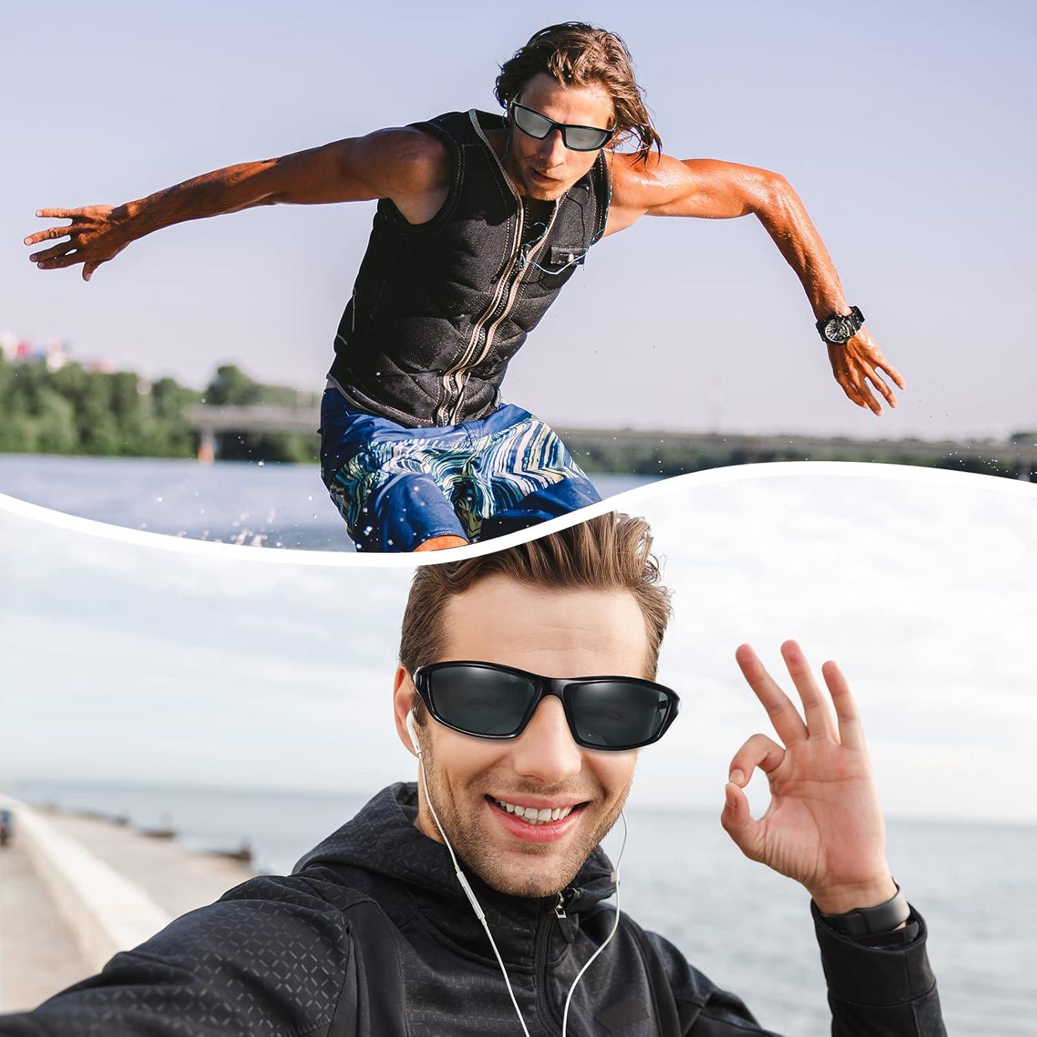 TOODOO 4 Pares Gafas de Sol Polarizadas UV para Hombres