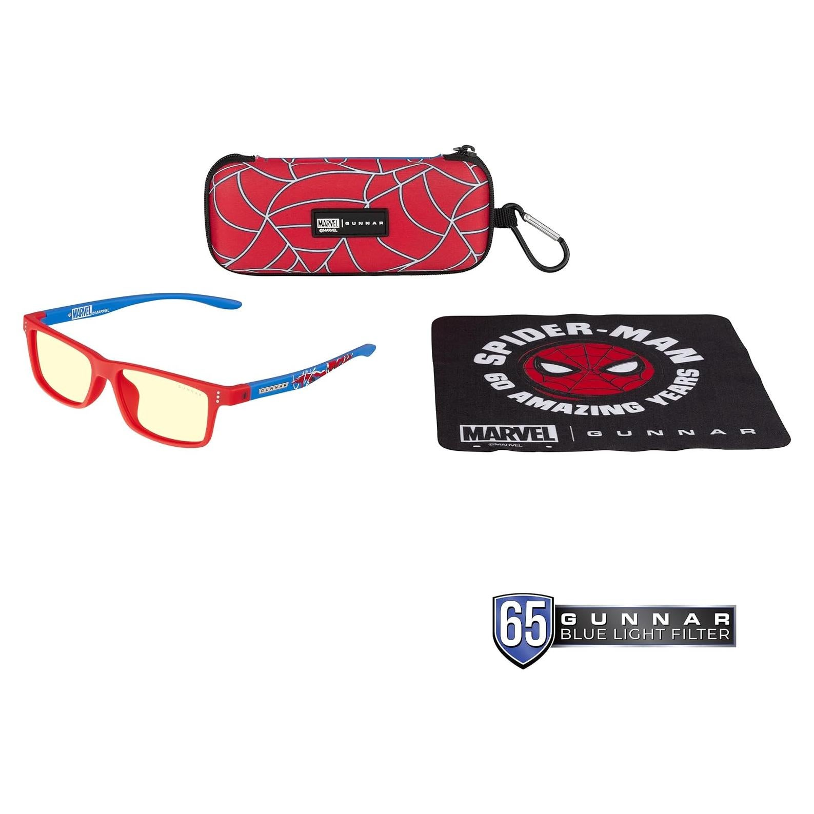 Gafas bloqueadoras luz azul Gunnar Spider-Man 8-12 años