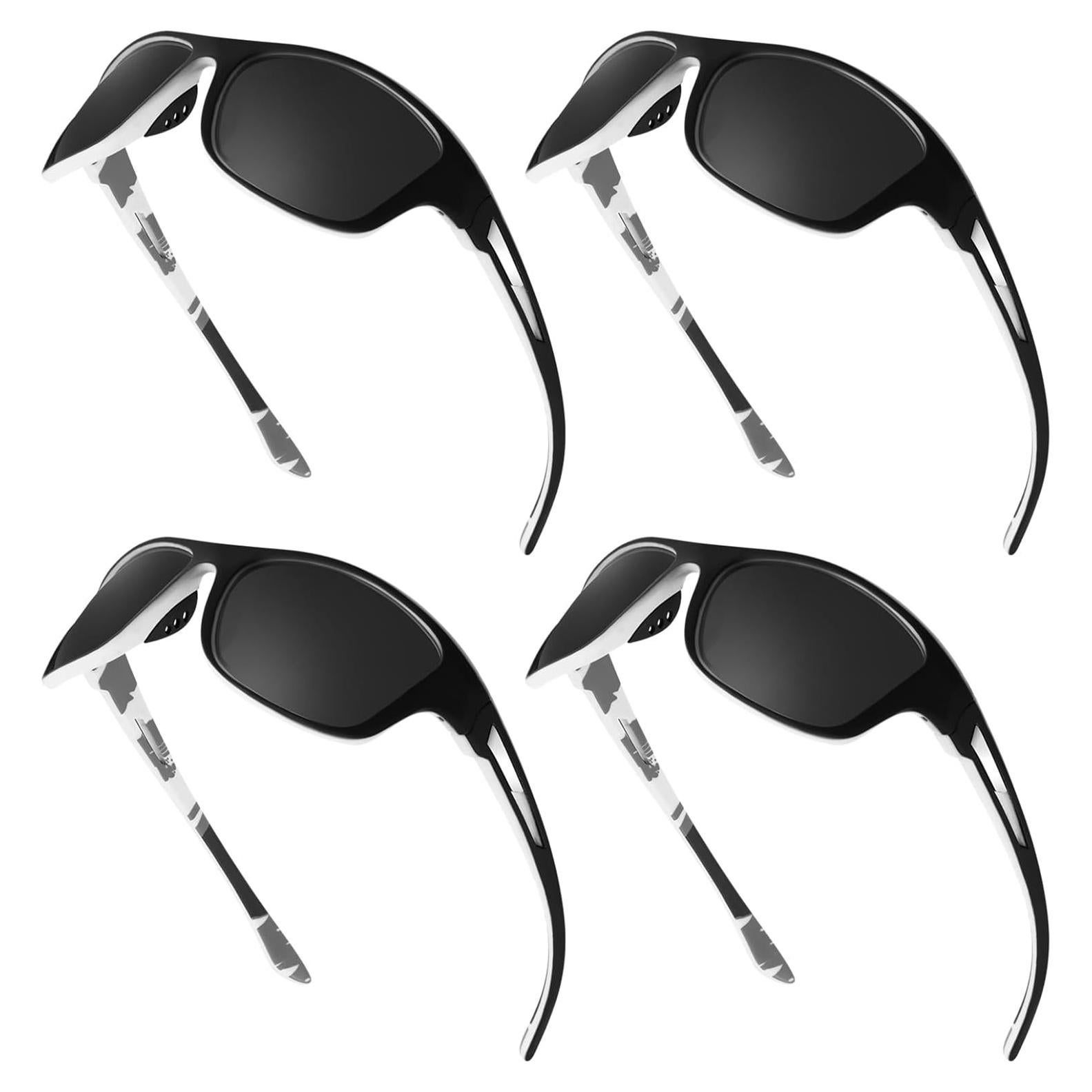 TOODOO 4 Pares Gafas de Sol Polarizadas UV para Hombres