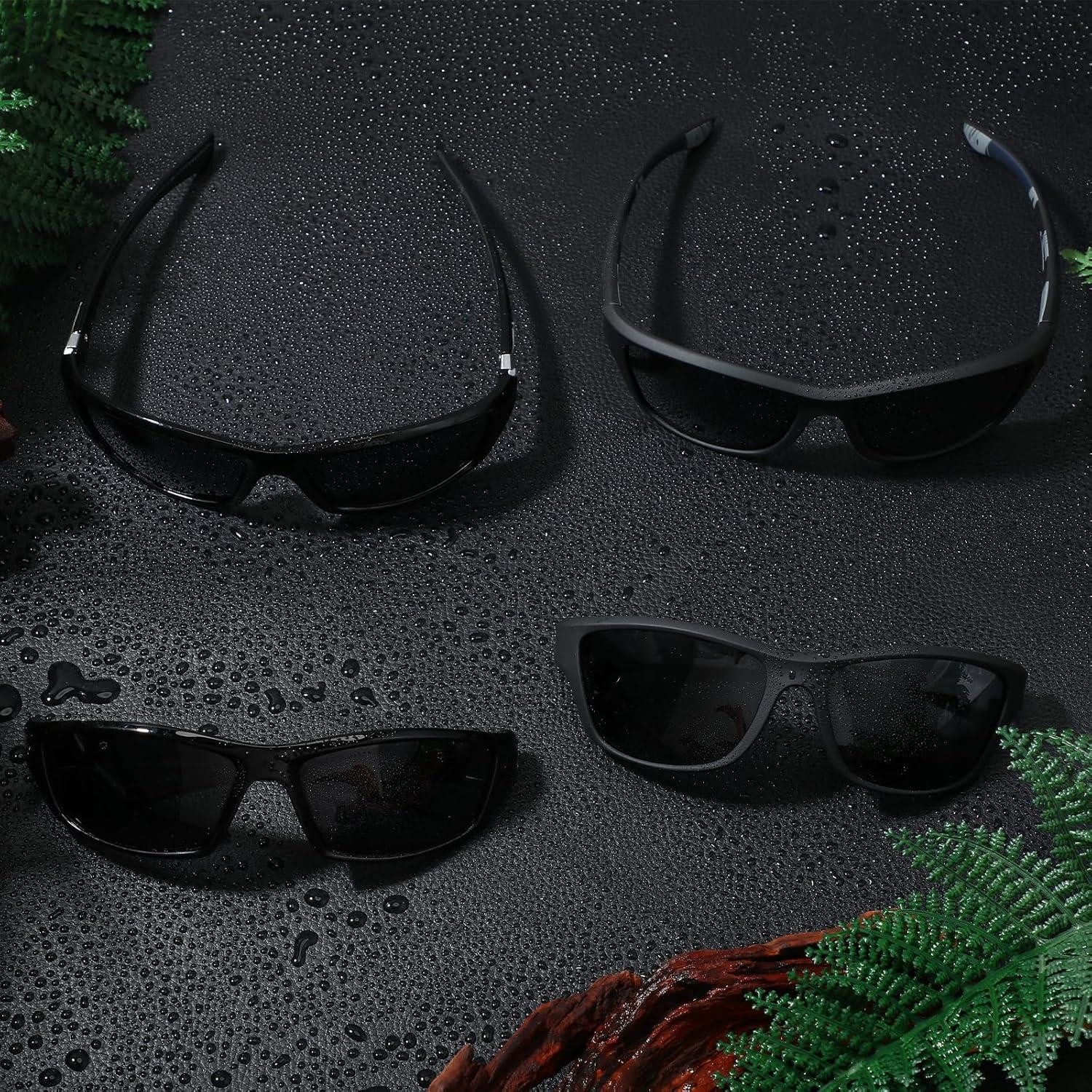 TOODOO 4 Pares Gafas de Sol Polarizadas UV para Hombres