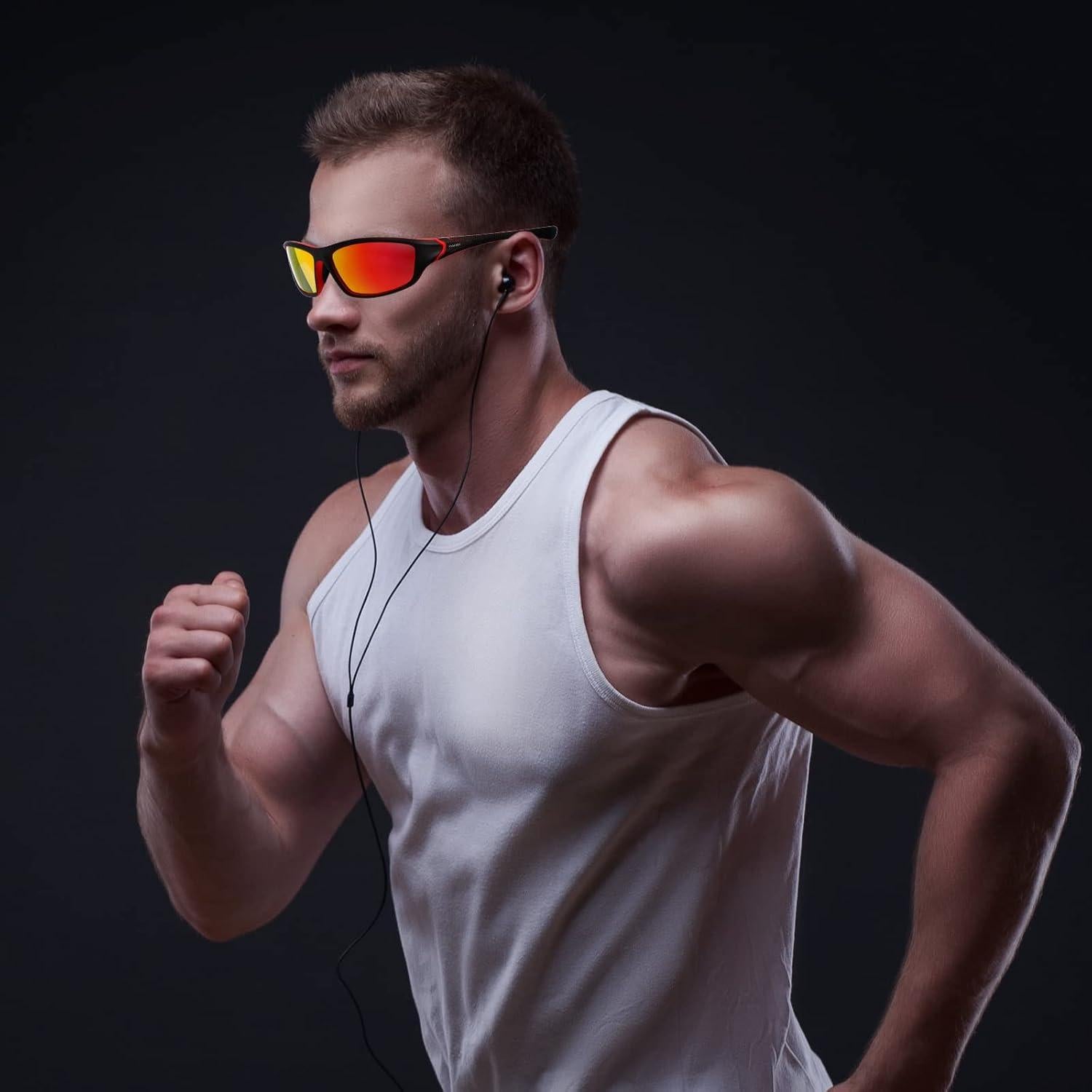 TOODOO 4 Pares Gafas de Sol Polarizadas UV para Hombres