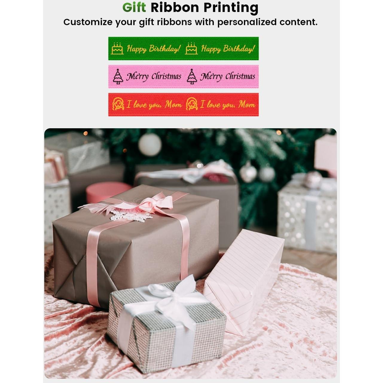 Phomemo Label Printer, A30 Label Maker Machine with Waterproof Labels, Mini Bluetooth Wireless Portable Small Label Maker, Mini Sticker Printer Rechargeable for Christmas Decorations, Cloth Name Tag