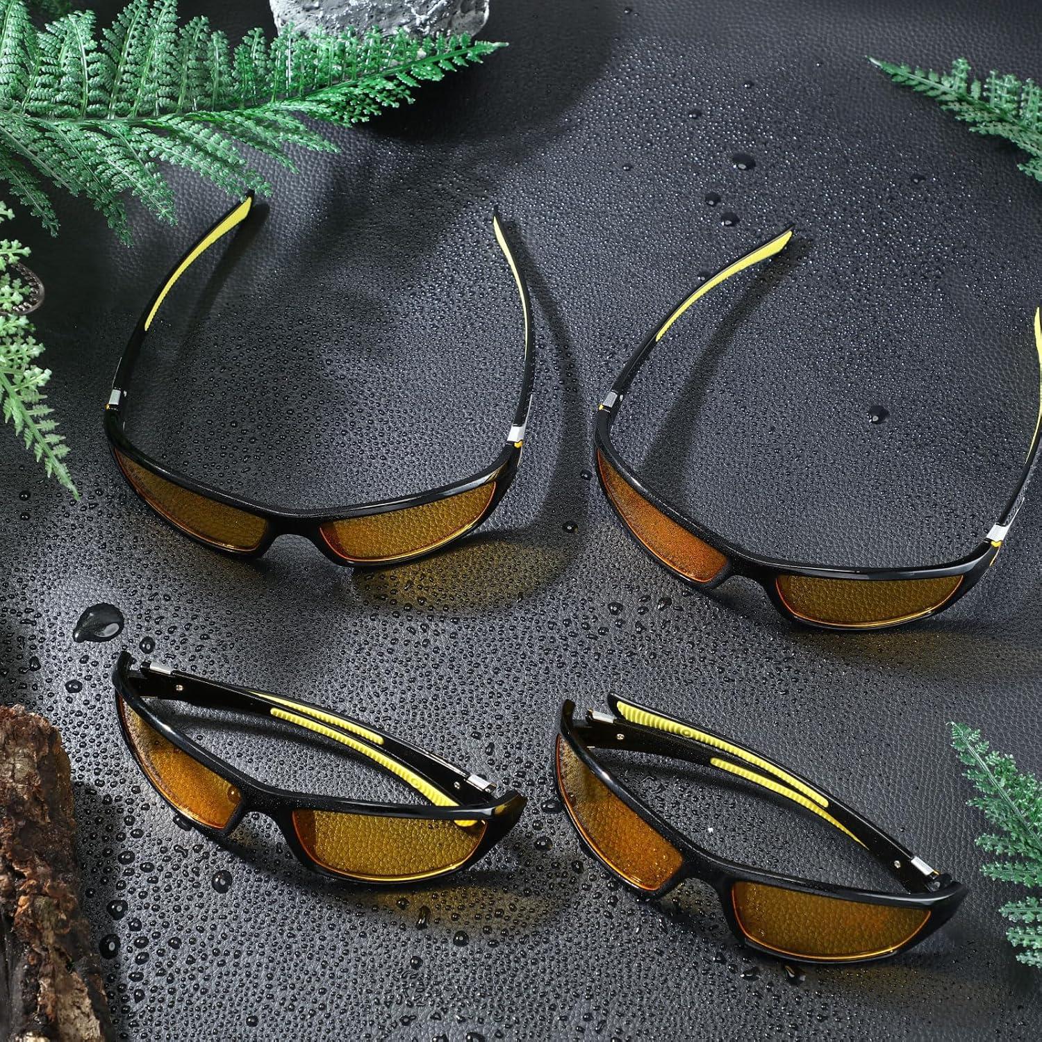 TOODOO 4 Pares Gafas de Sol Polarizadas UV para Hombres