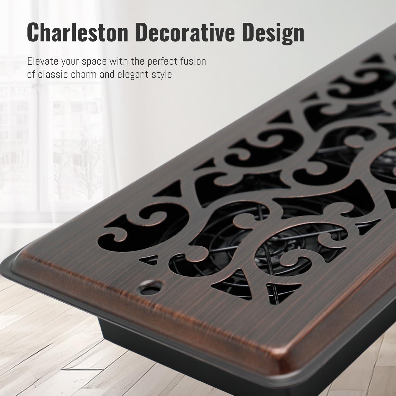 Ventilador Aumentador de Registro SANYCASA Charleston 10 Velocidades