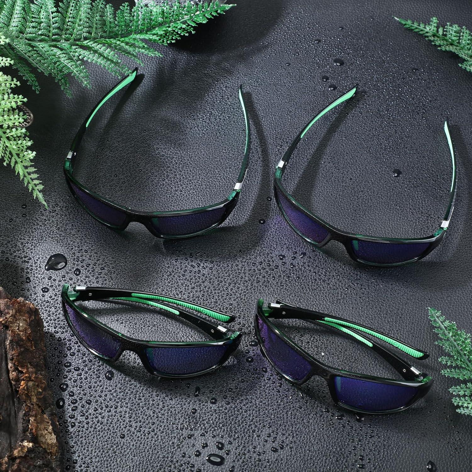 TOODOO 4 Pares de Gafas de Sol Polarizadas UV para Hombres