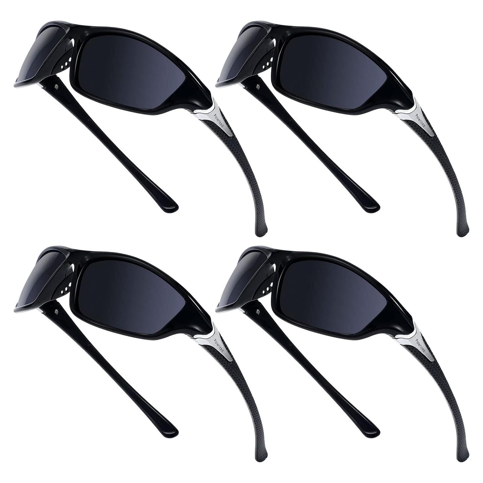 TOODOO 4 Pares Gafas de Sol Polarizadas UV para Hombres