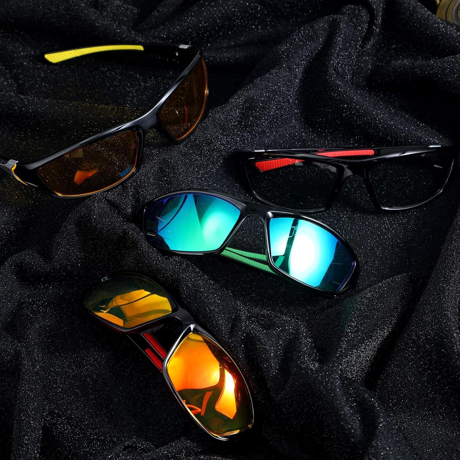 TOODOO 4 Pares Gafas de Sol Polarizadas UV para Hombres