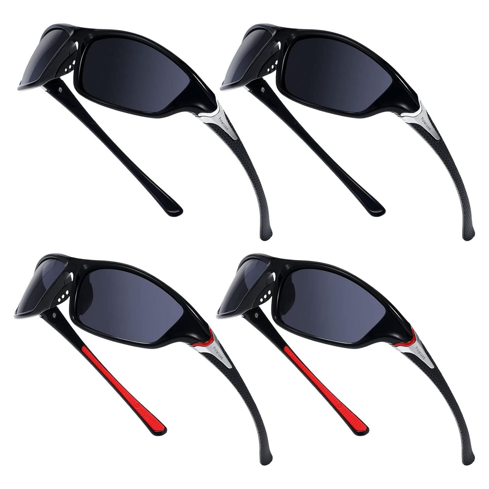 TOODOO 4 Pares Gafas de Sol Polarizadas UV para Hombres