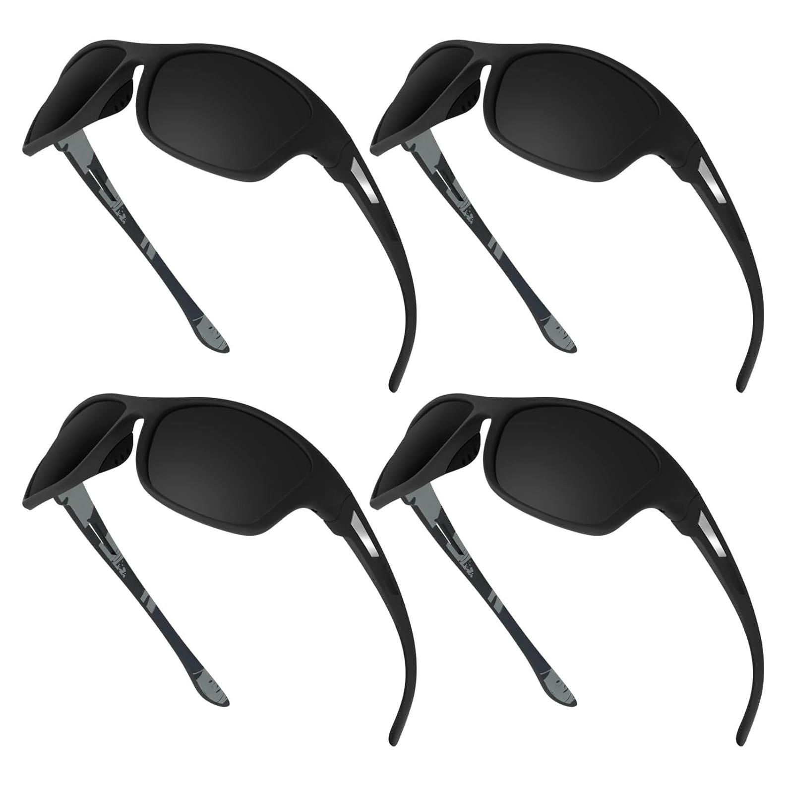 TOODOO 4 Pares Gafas de Sol Polarizadas UV para Hombres