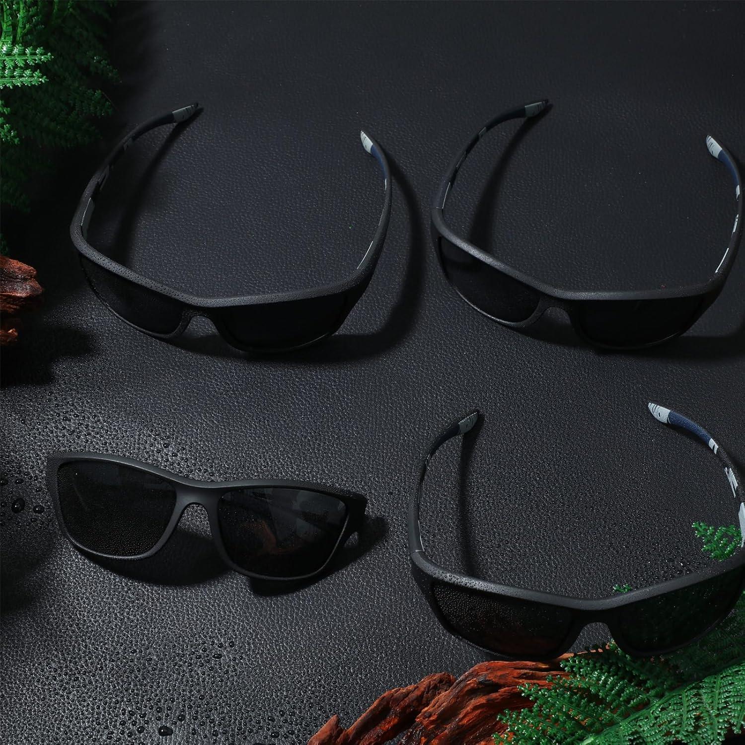 TOODOO 4 Pares Gafas de Sol Polarizadas UV para Hombres