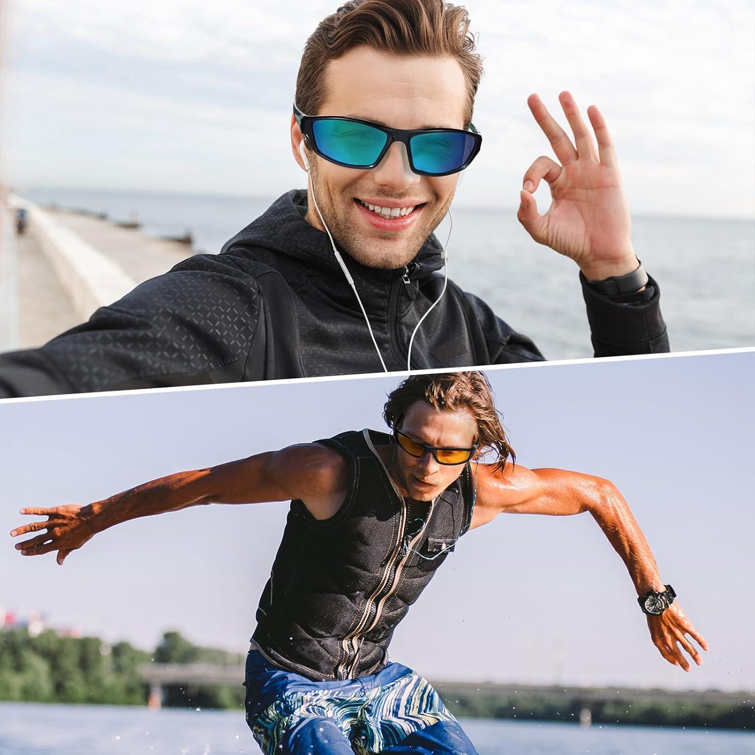 TOODOO 4 Pares Gafas de Sol Polarizadas UV para Hombres