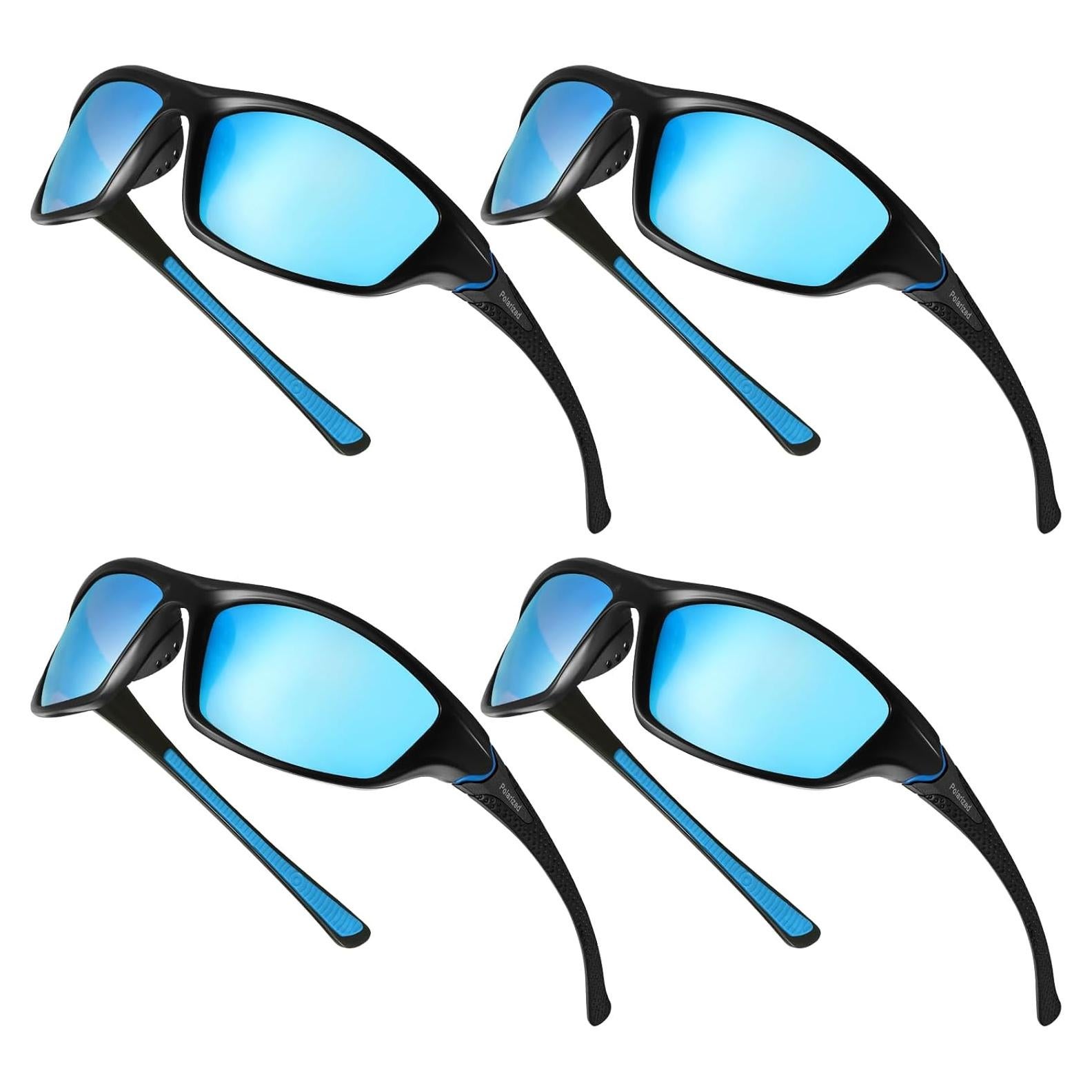 TOODOO 4 Pares Gafas de Sol Polarizadas UV para Hombres