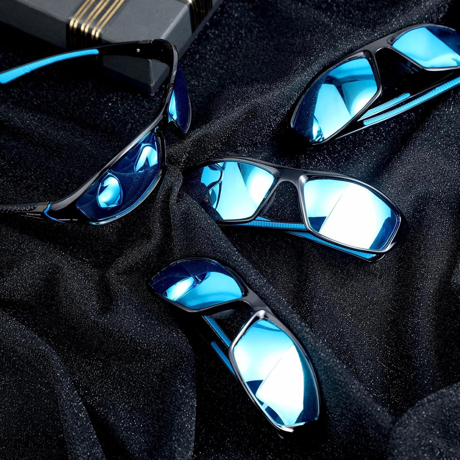 TOODOO 4 Pares Gafas de Sol Polarizadas UV para Hombres