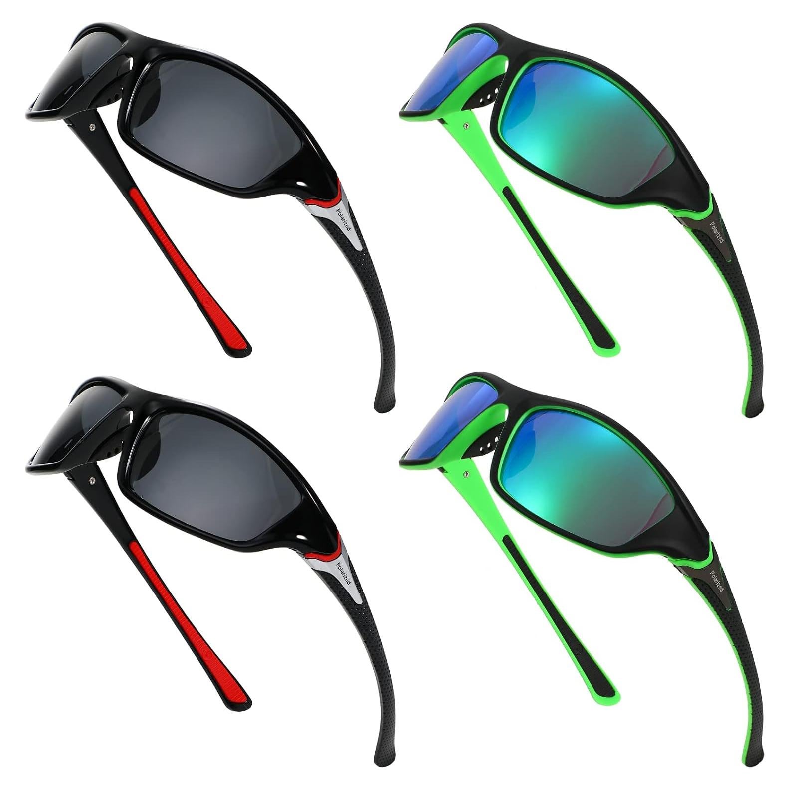 TOODOO 4 Pares Gafas de Sol Polarizadas UV para Hombres