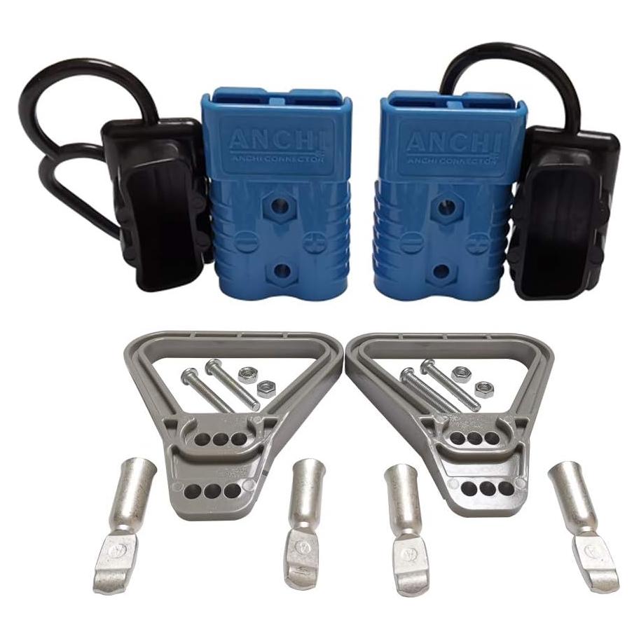 Conectores de Batería 175A ANCHI 2 Pcs con Cubierta Azul