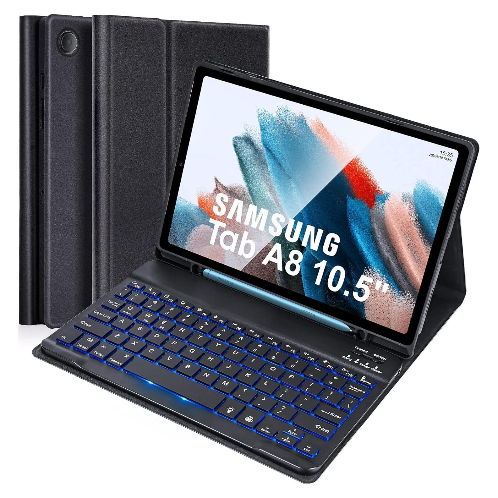 Funda Teclado Inalámbrico LAMA para Galaxy Tab A8 10.5"