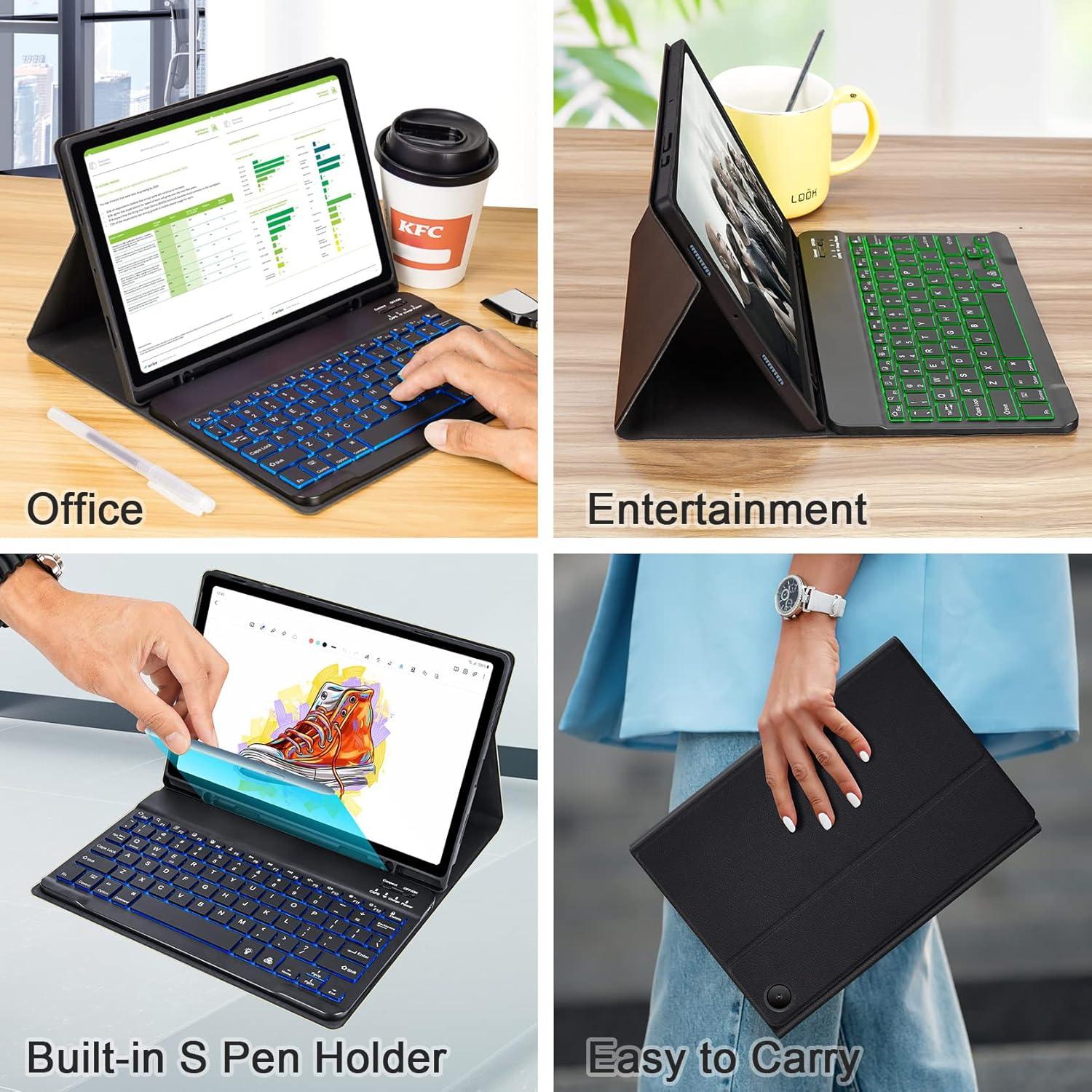 Funda Teclado Inalámbrico LAMA para Galaxy Tab A8 10.5"