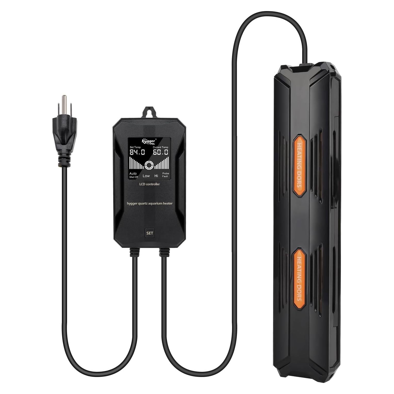 Calentador de Acuario Hygger HG079 100W Sumergible con Controlador Digital