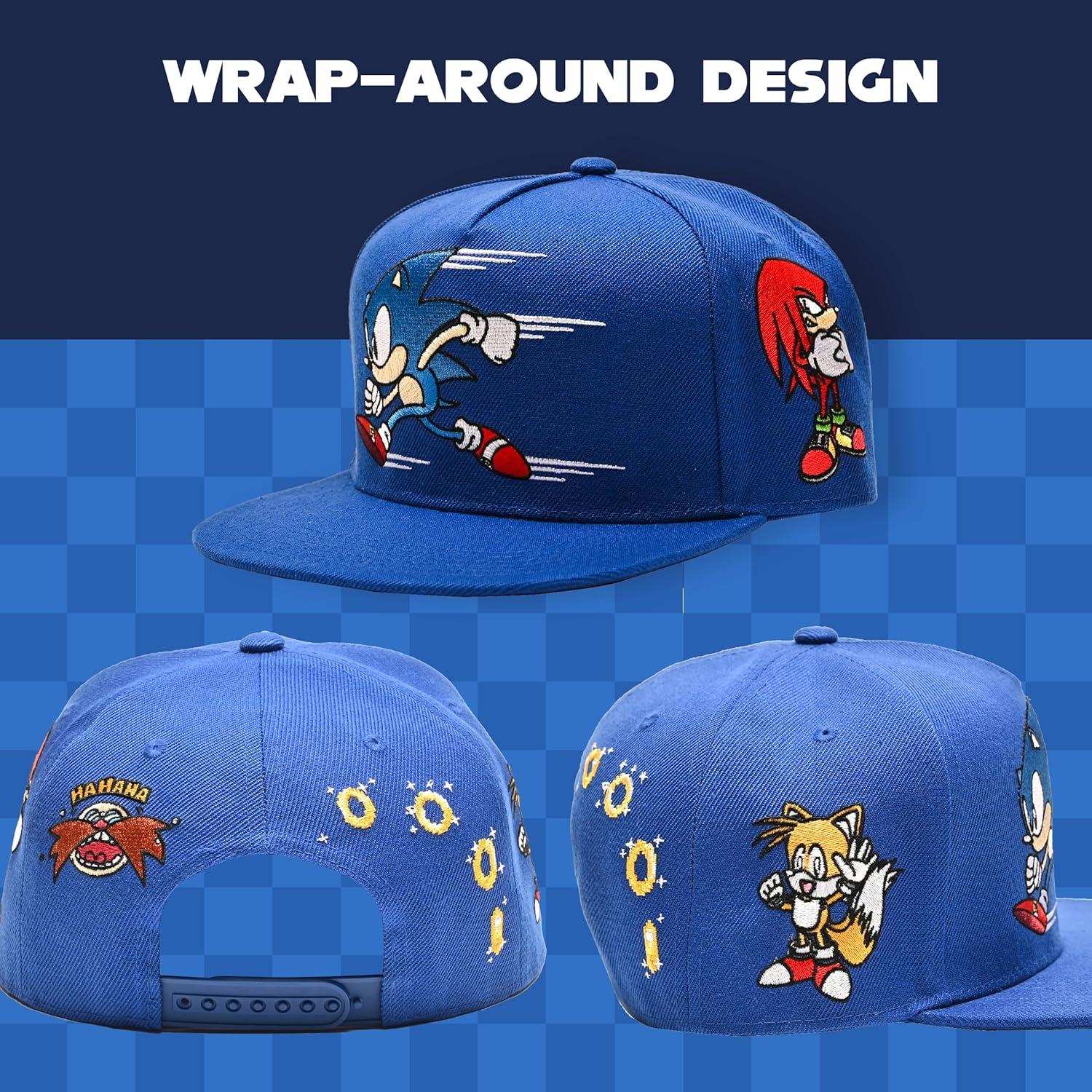 Gorra de béisbol Sonic The Hedgehog ajustable para adultos