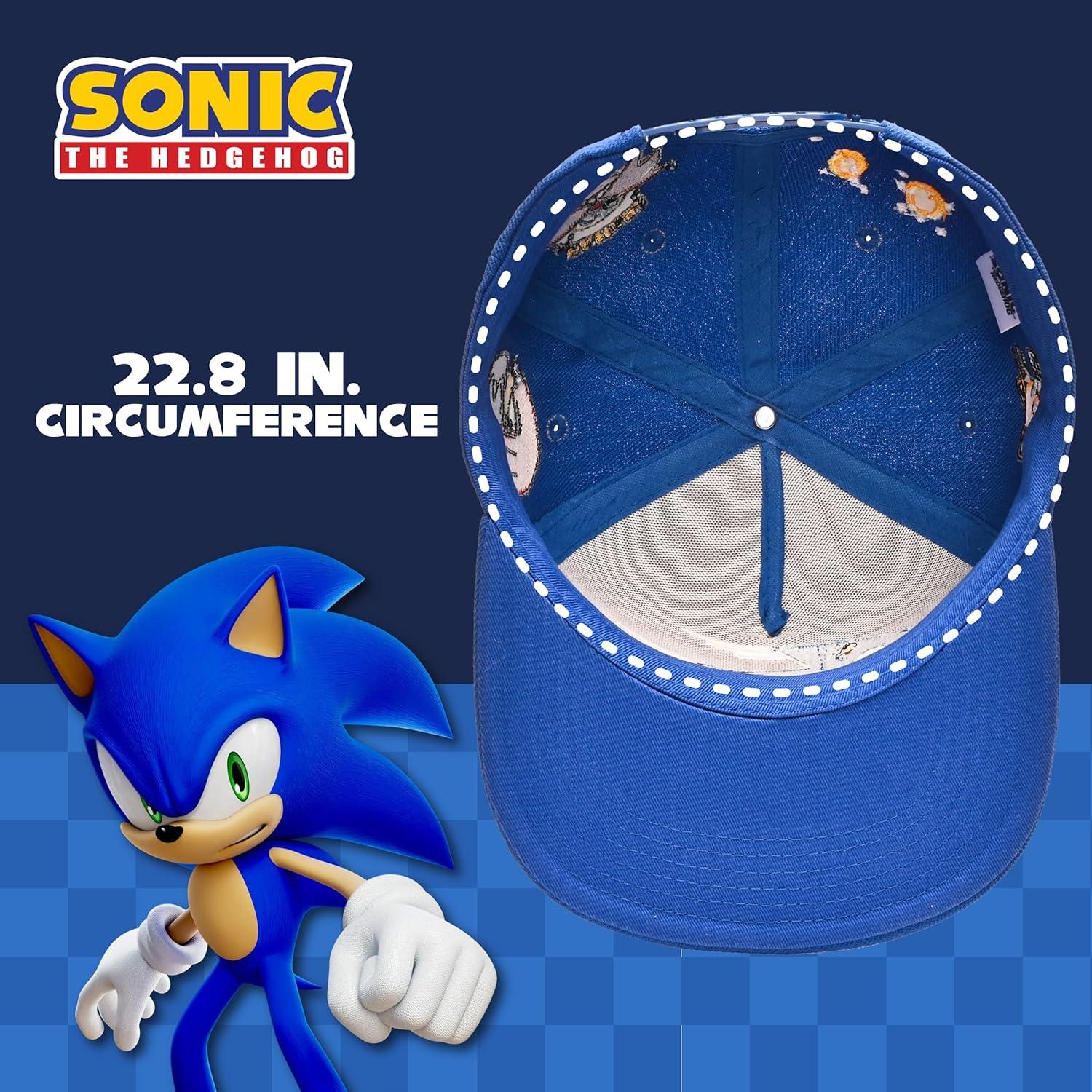 Gorra de béisbol Sonic The Hedgehog ajustable para adultos
