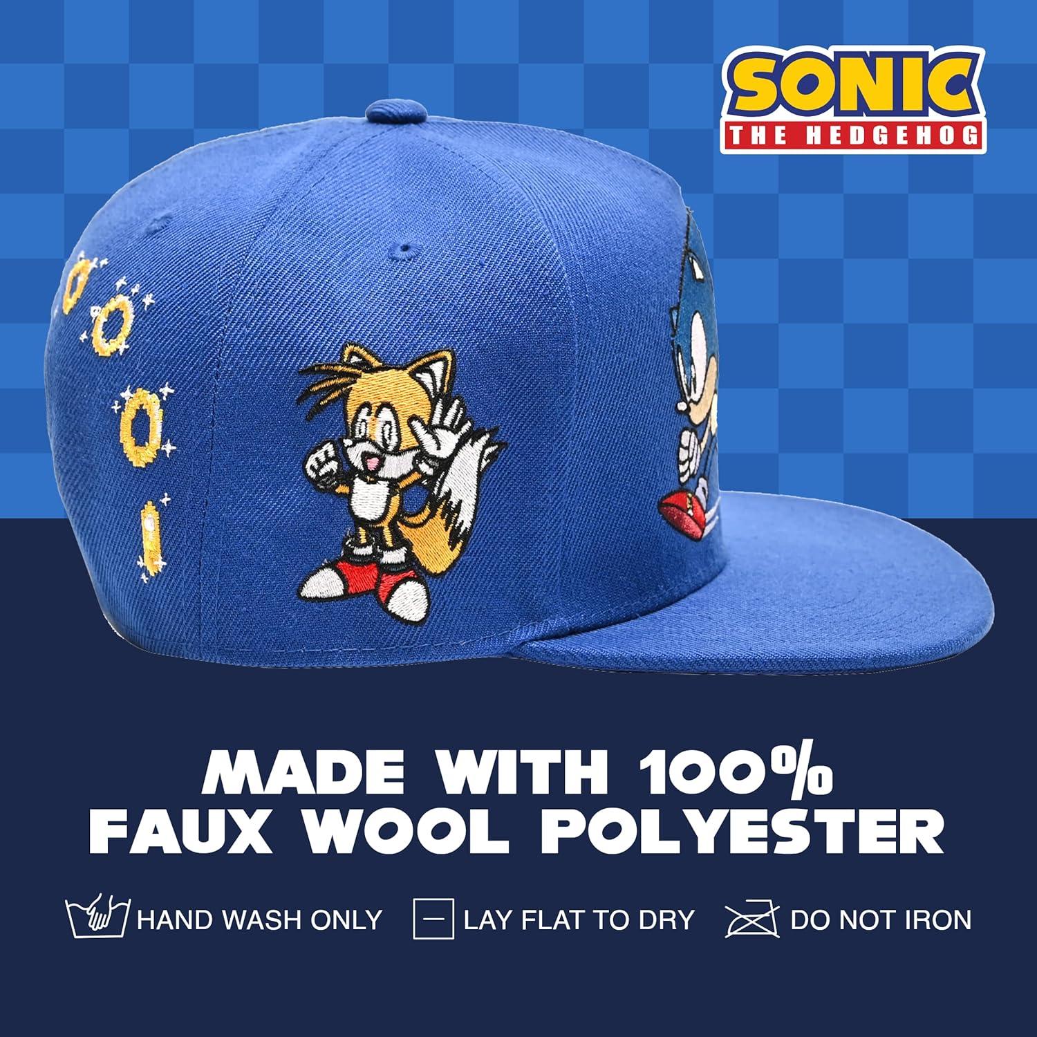Gorra de béisbol Sonic The Hedgehog ajustable para adultos