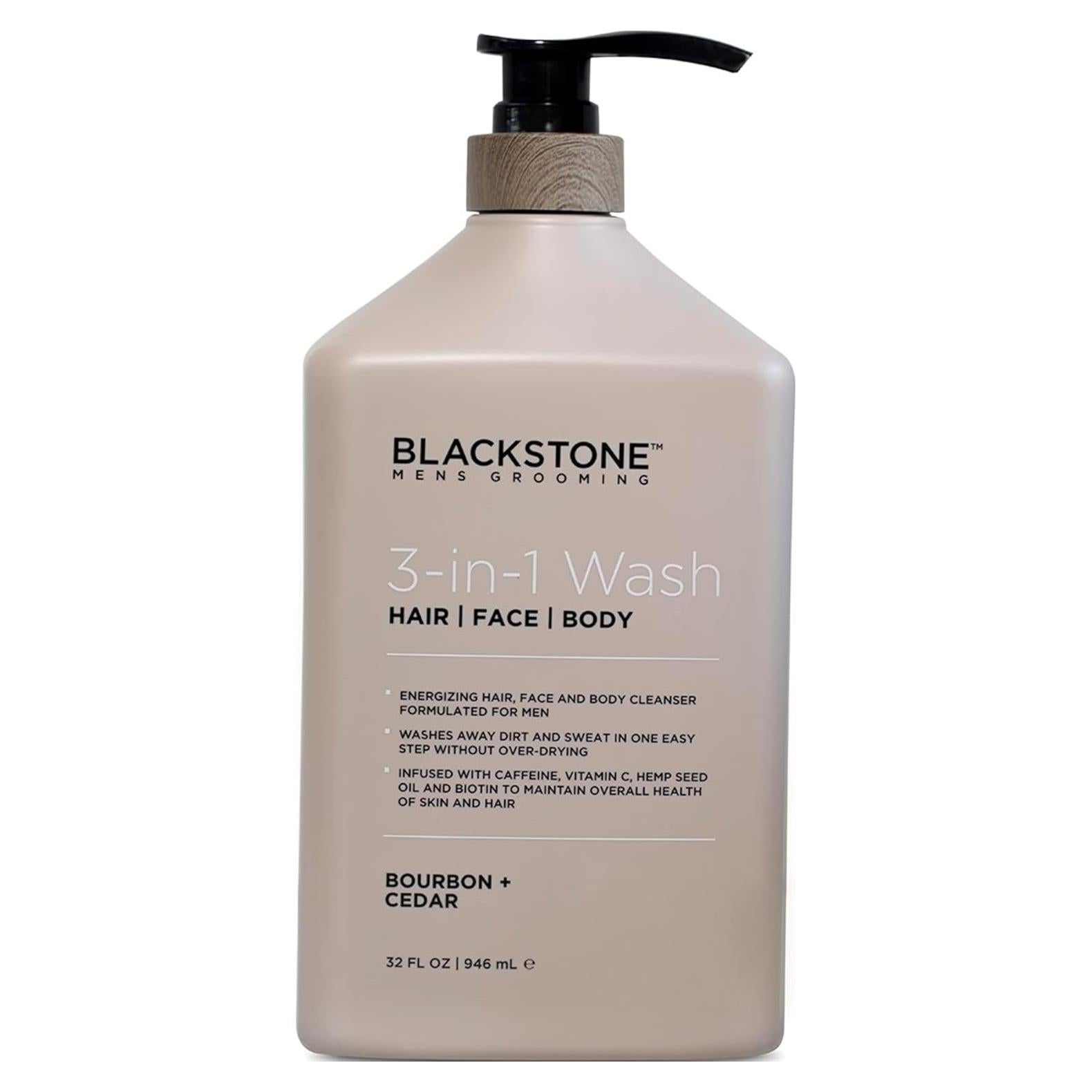 Blackstone Lavado 3 en 1 para Hombres - Bourbon y Cedro 946 ml
