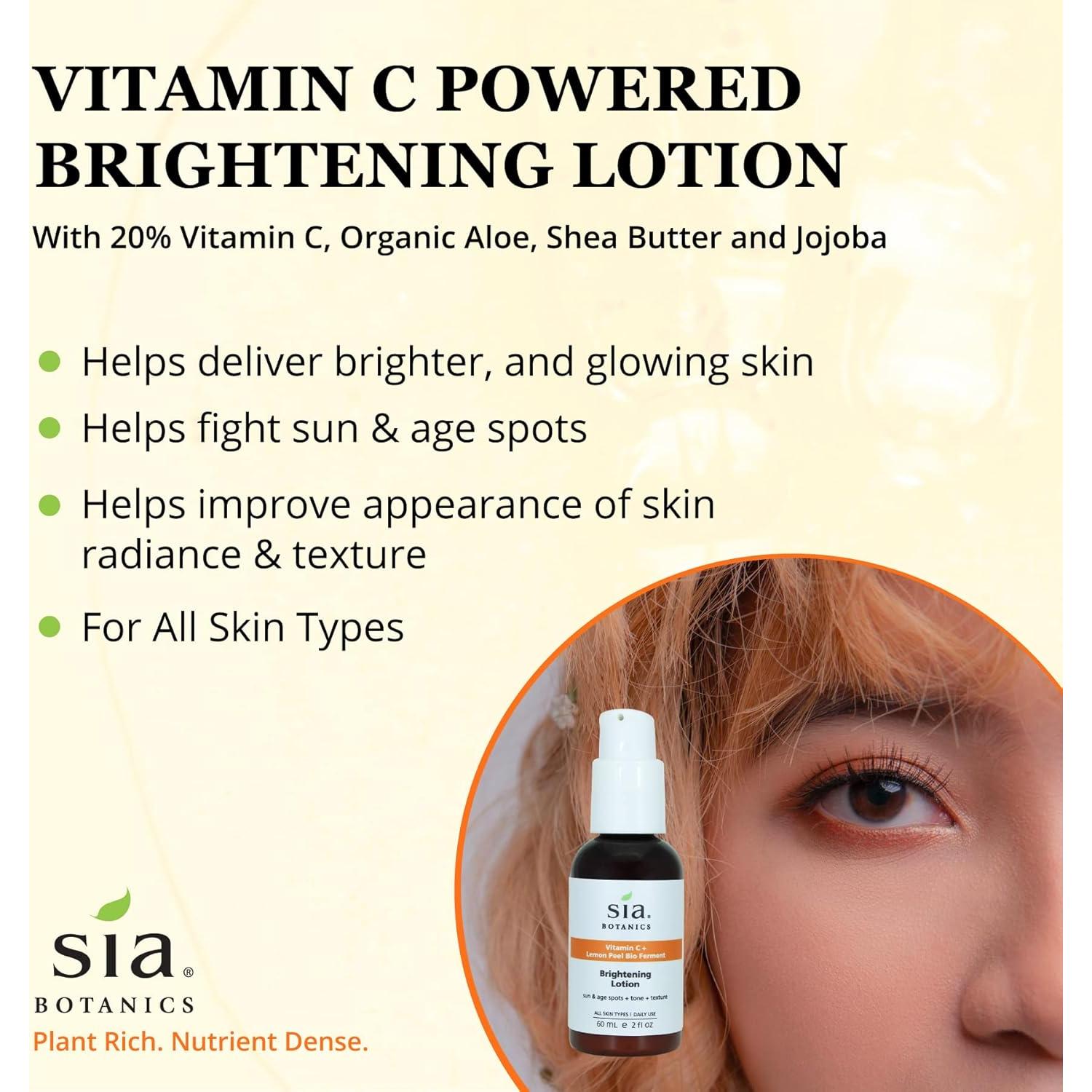 Loción Facial Iluminadora SIA Botanics 59ml Vitamina C