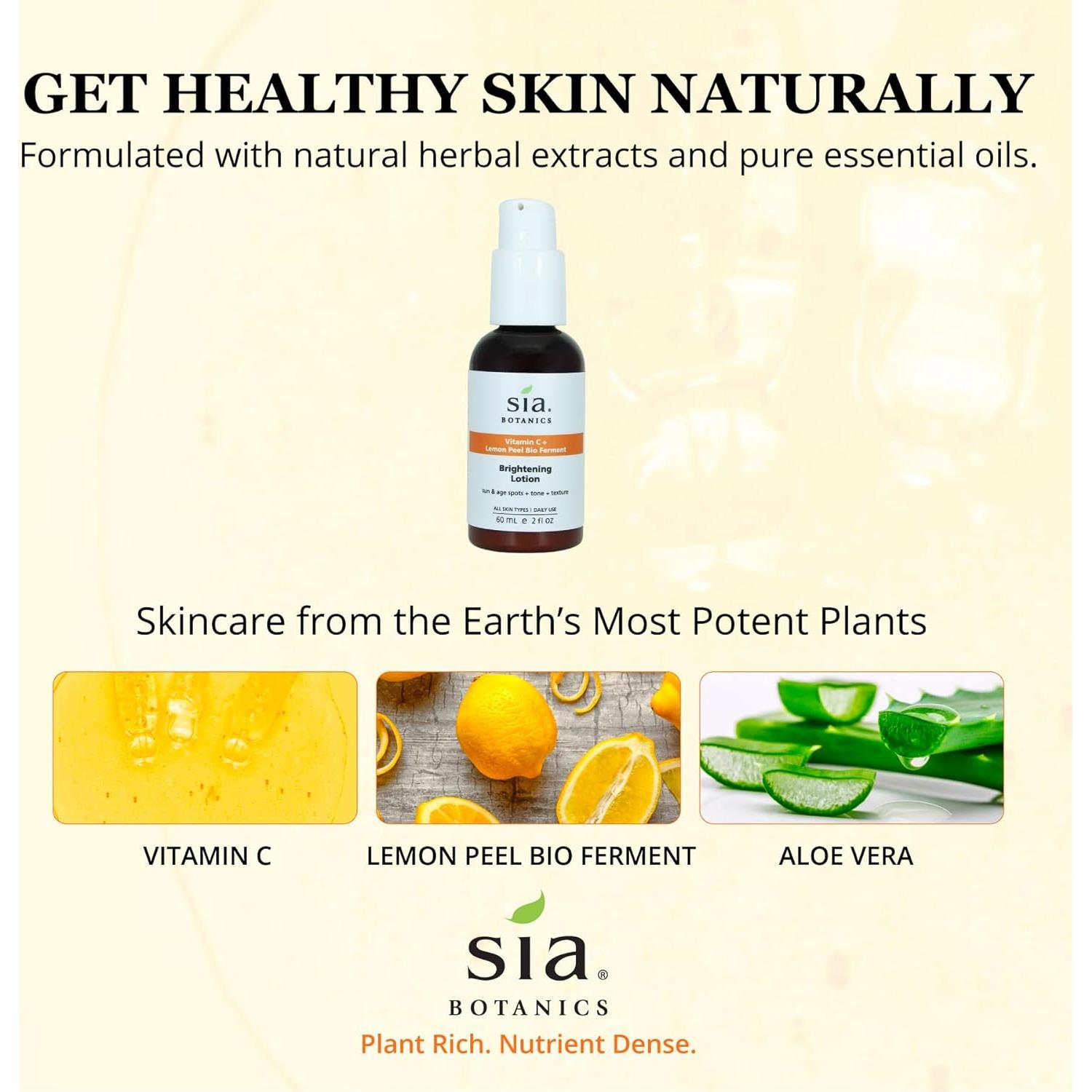 Loción Facial Iluminadora SIA Botanics 59ml Vitamina C