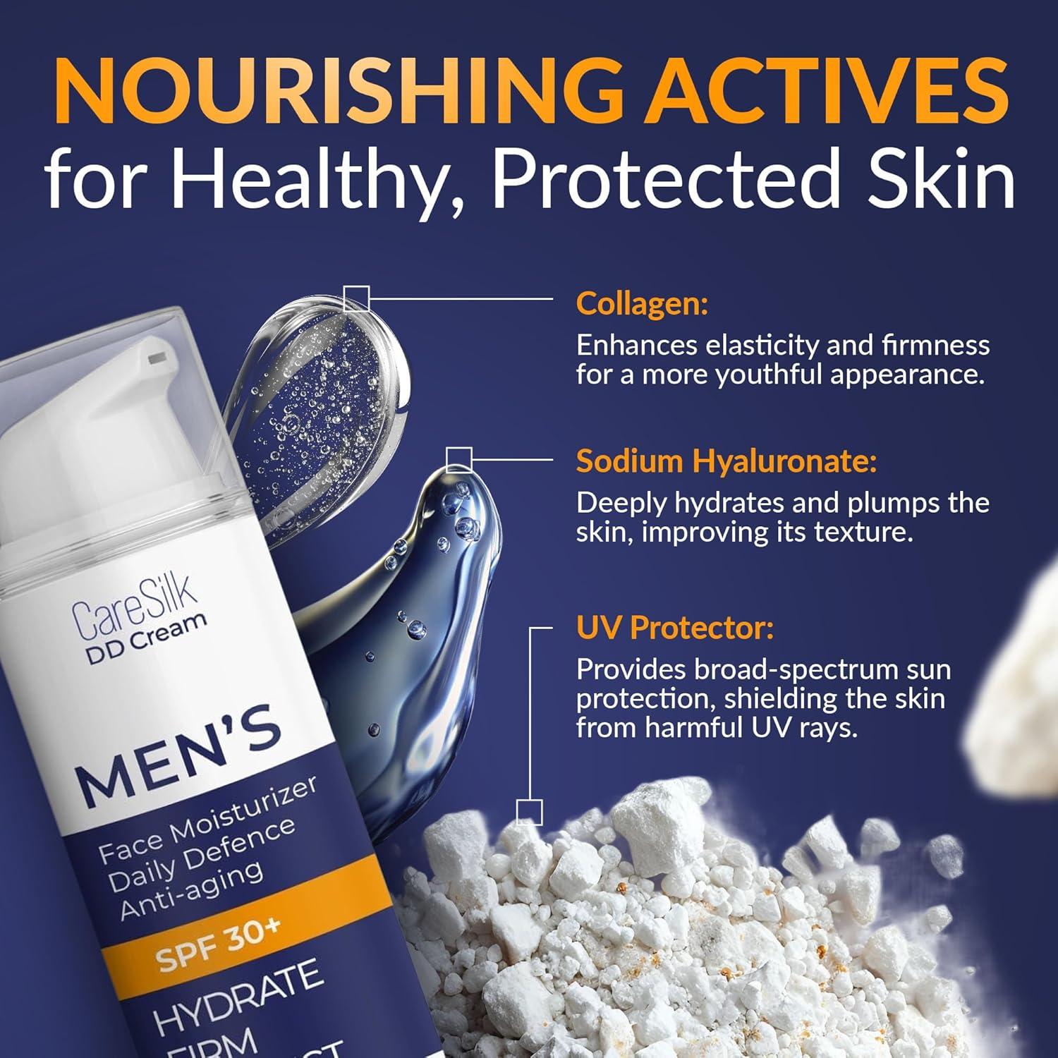 Crema Hidratante Facial para Hombres Caresilk SPF 30 - 50 ml