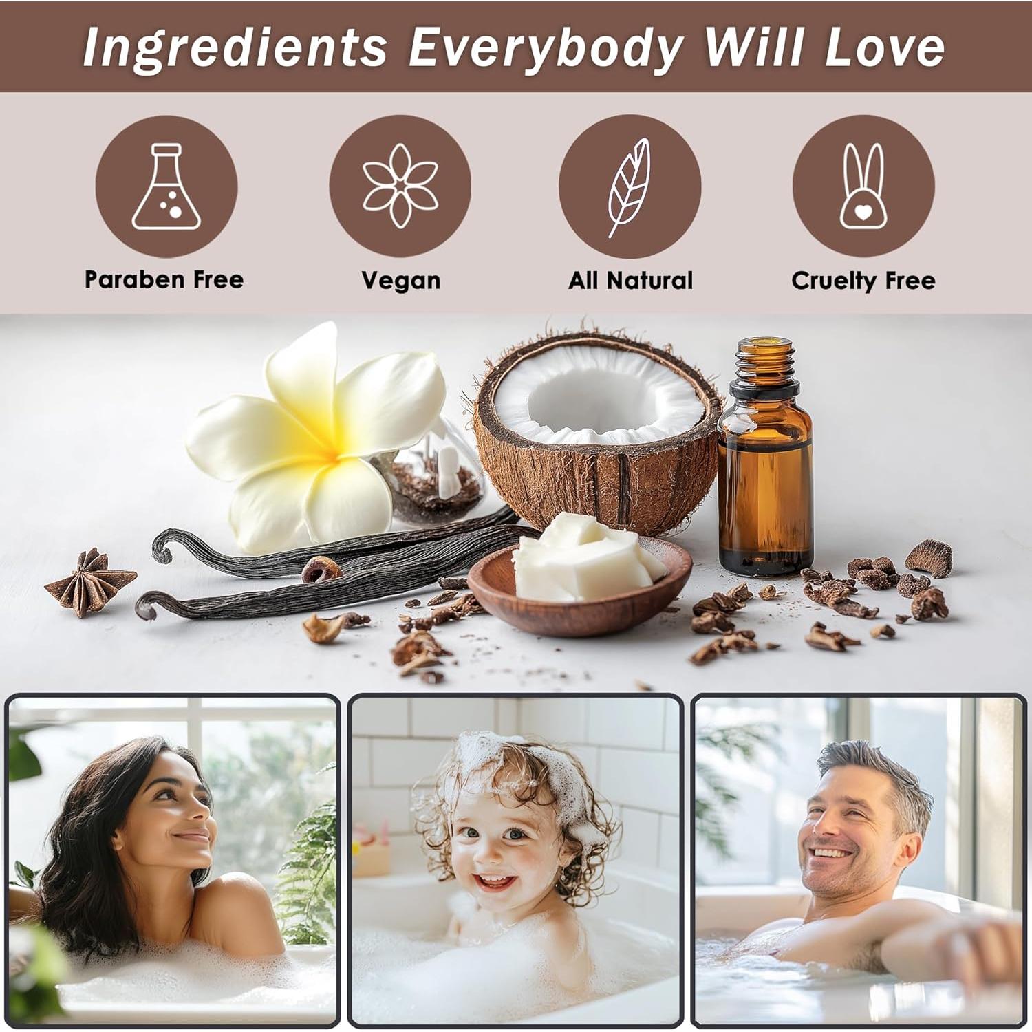 Cesta de Regalo Spa Aqua Elegante - Set 9 Piezas Coco Vainilla