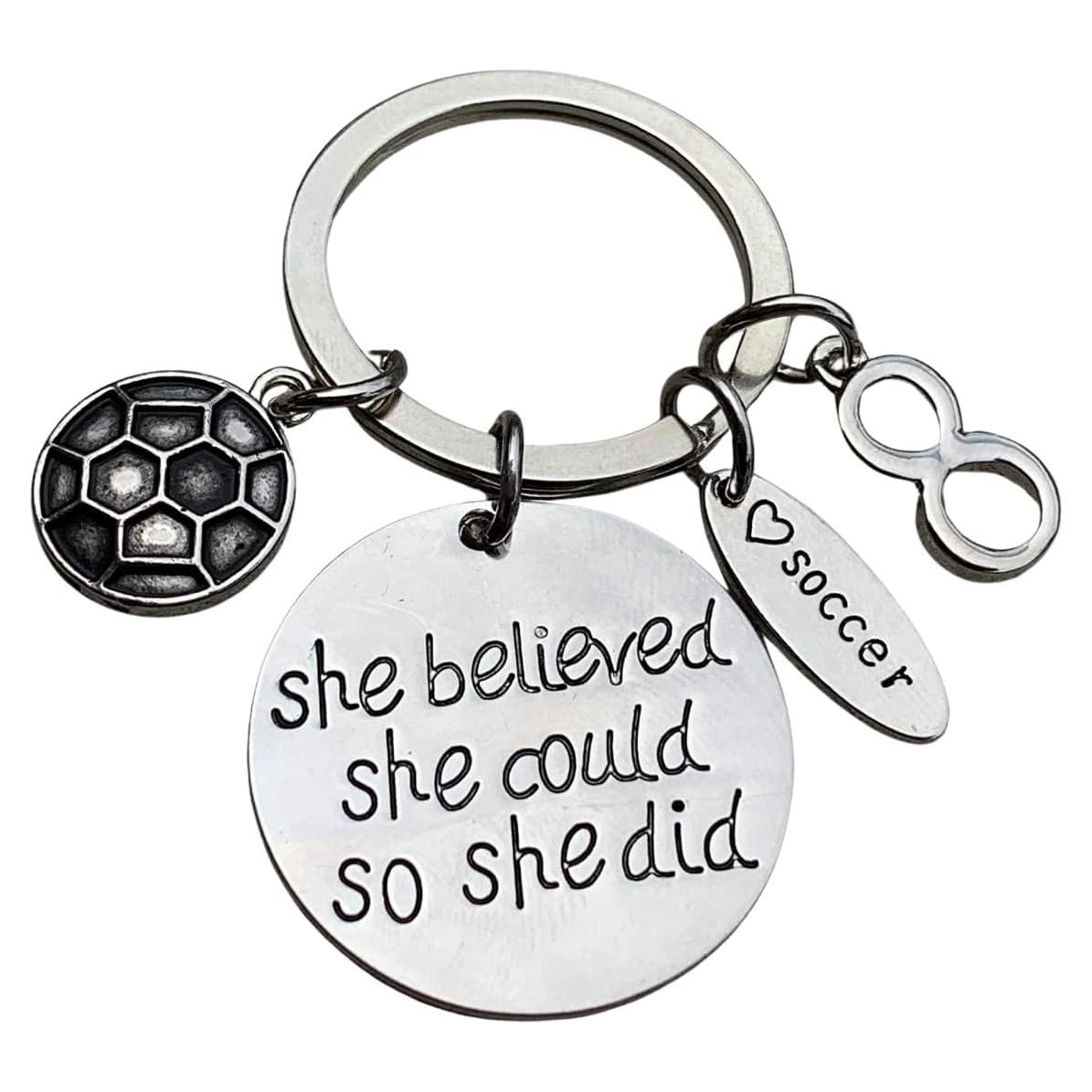 Llavero de Fútbol Personalizado Colección Infinita para Niñas