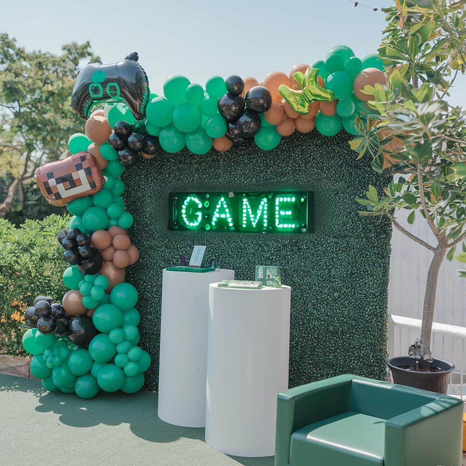 Globos de Láttex 30 cm FEYG Verde y Negro para Fiestas